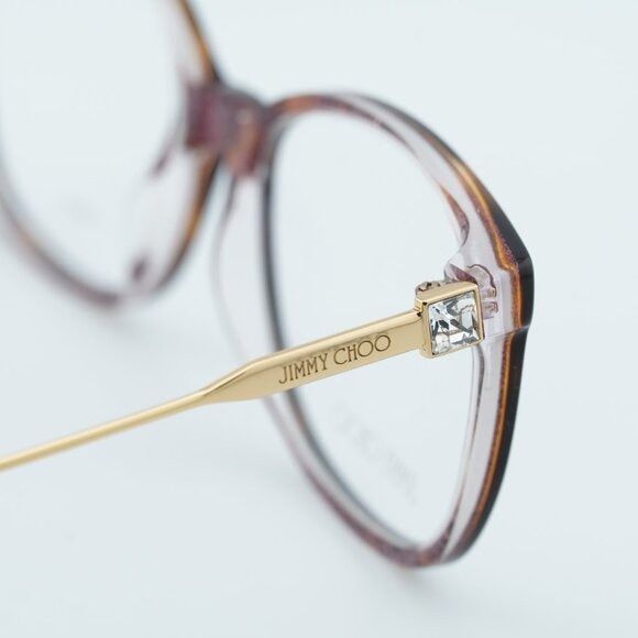 Jimmy Choo Jimmy Choo JC 302 00T4 00 Eyeglasses Havana Pink 55mm Size ONE SIZE - 6 Thumbnail