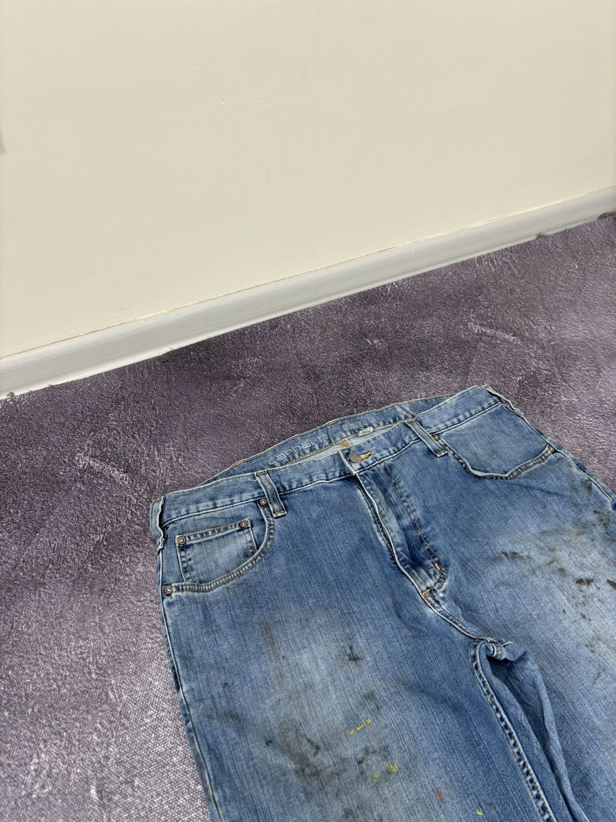 Carhartt Vintage Carhartt Y2K Faded Blue Work Hype Relaxed Fit Jeans Size US 38 / EU 54 - 12 Thumbnail