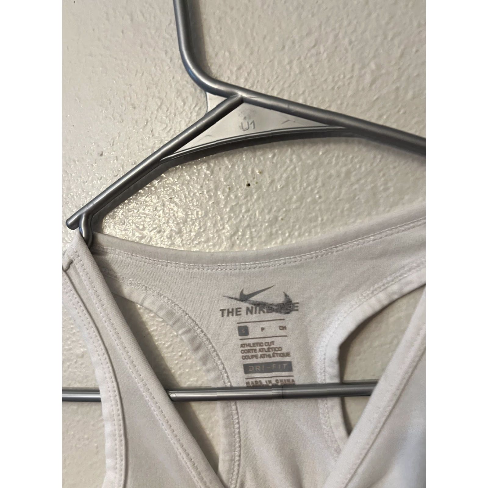Nike Nike Dri-Fit Sleeveless Tank Top Womens White Logo Athletic Shirt S Small Size S / US 4 / IT 40 - 3 Thumbnail