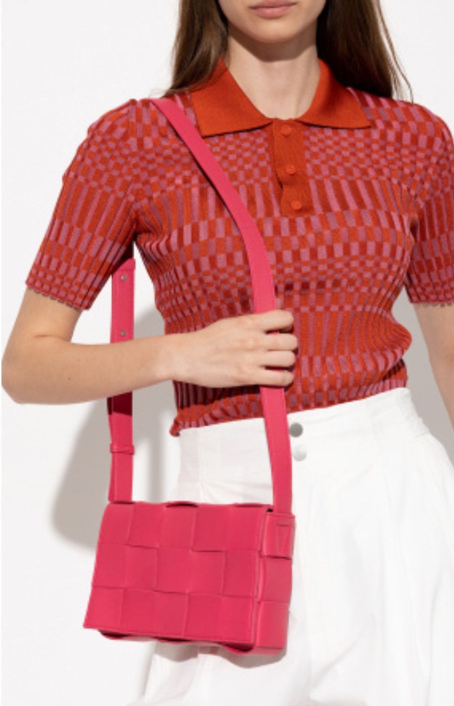Bottega Veneta Bottega Veneta The Cassette Intreccio Leather Crossbody Bag Size ONE SIZE - 2 Thumbnail