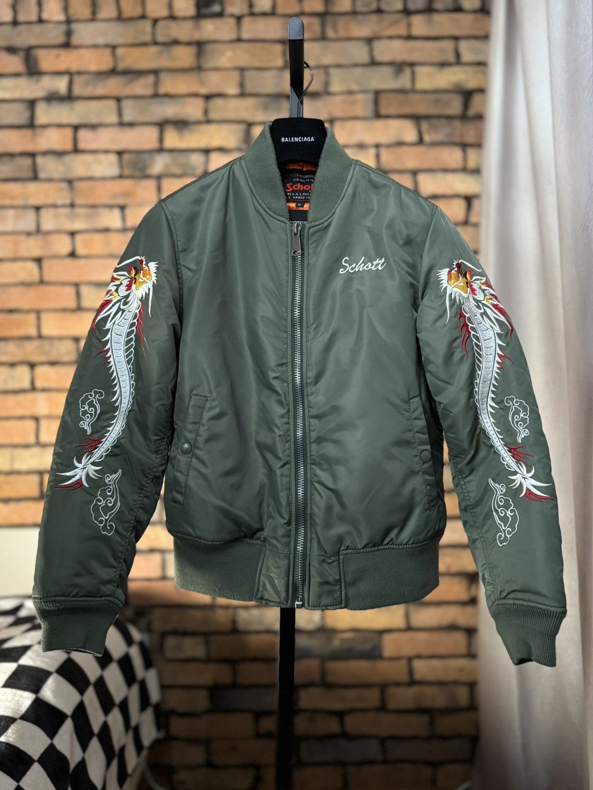 Schott SCHOTT X ANDERSSON BELL BOMBER EMBROIDERED DRAGON CHINATOWN Size US M / EU 48-50 / 2 - 1 Thumbnail