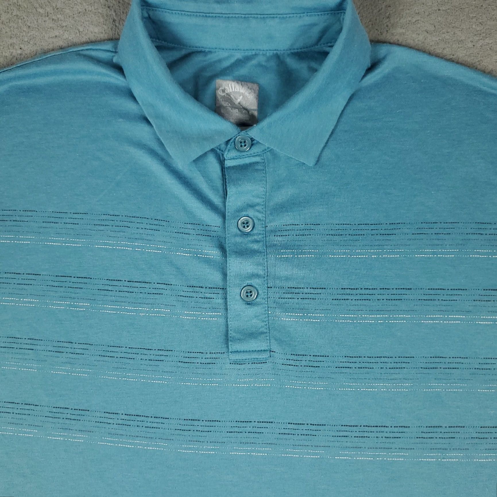 Callaway VINTAGE Callaway Polo Shirt Mens Size Large Blue Opti Dri Fit Golf Short Sleeve Size US L / EU 52-54 / 3 - 2 Thumbnail