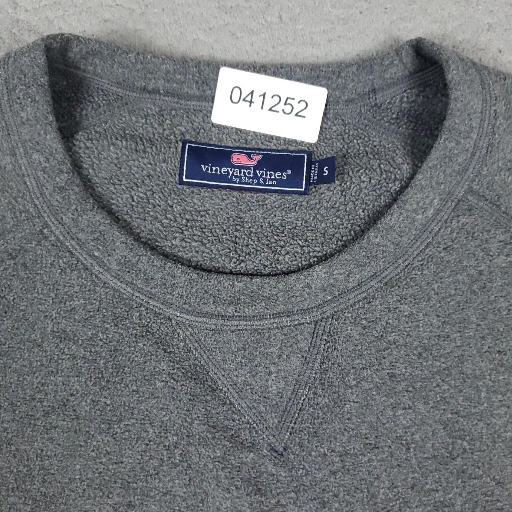 Vineyard Vines Vineyard Vines Mens Small Gray Pullover Sweater Crew Neck Cotton Long Sleeve Size US S / EU 44-46 / 1 - 2 Thumbnail