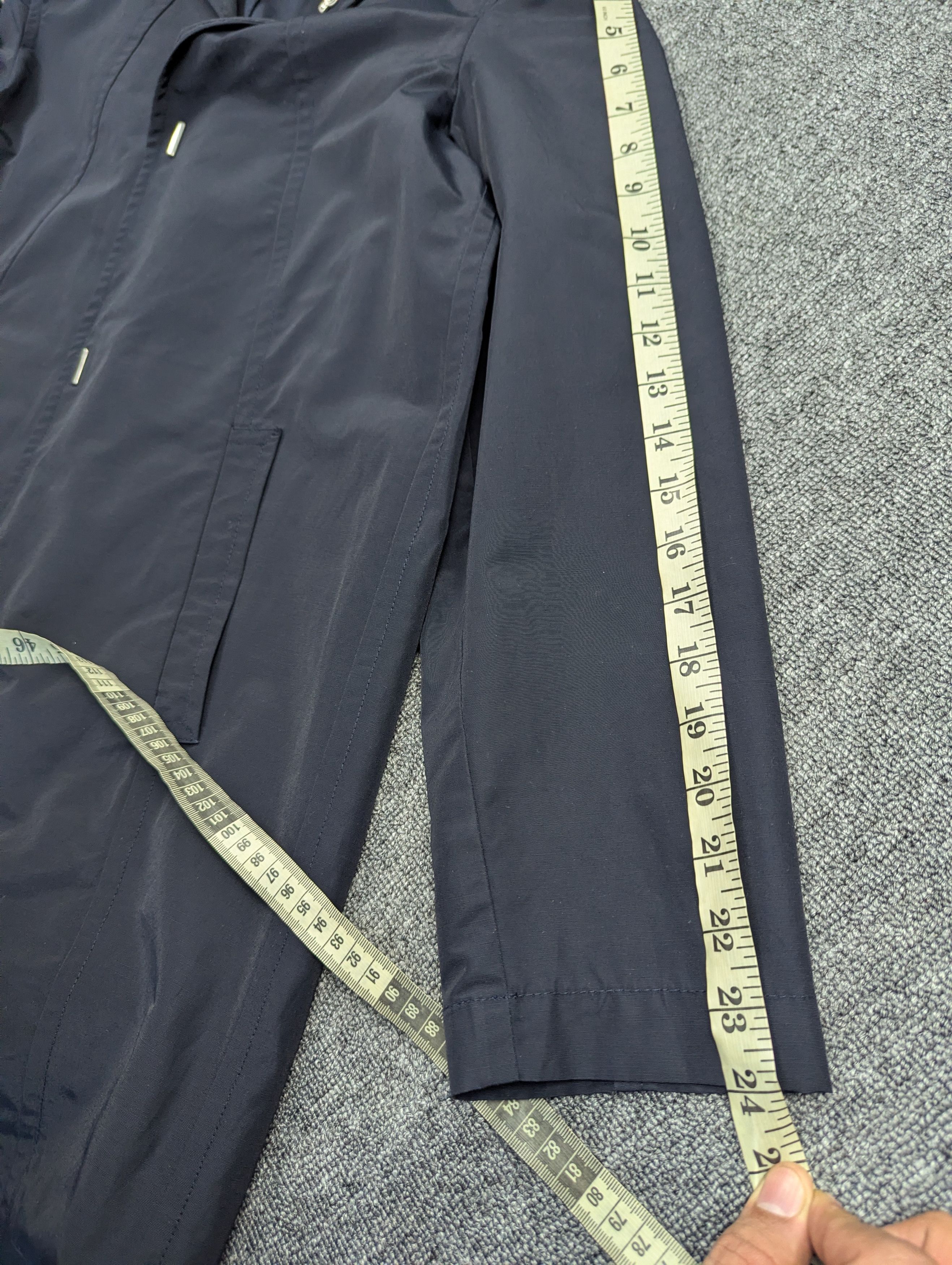 Claude Montana Claude Montana Blu Navy Blue Long Coat Jacket Size M / US 6-8 / IT 42-44 - 14 Thumbnail