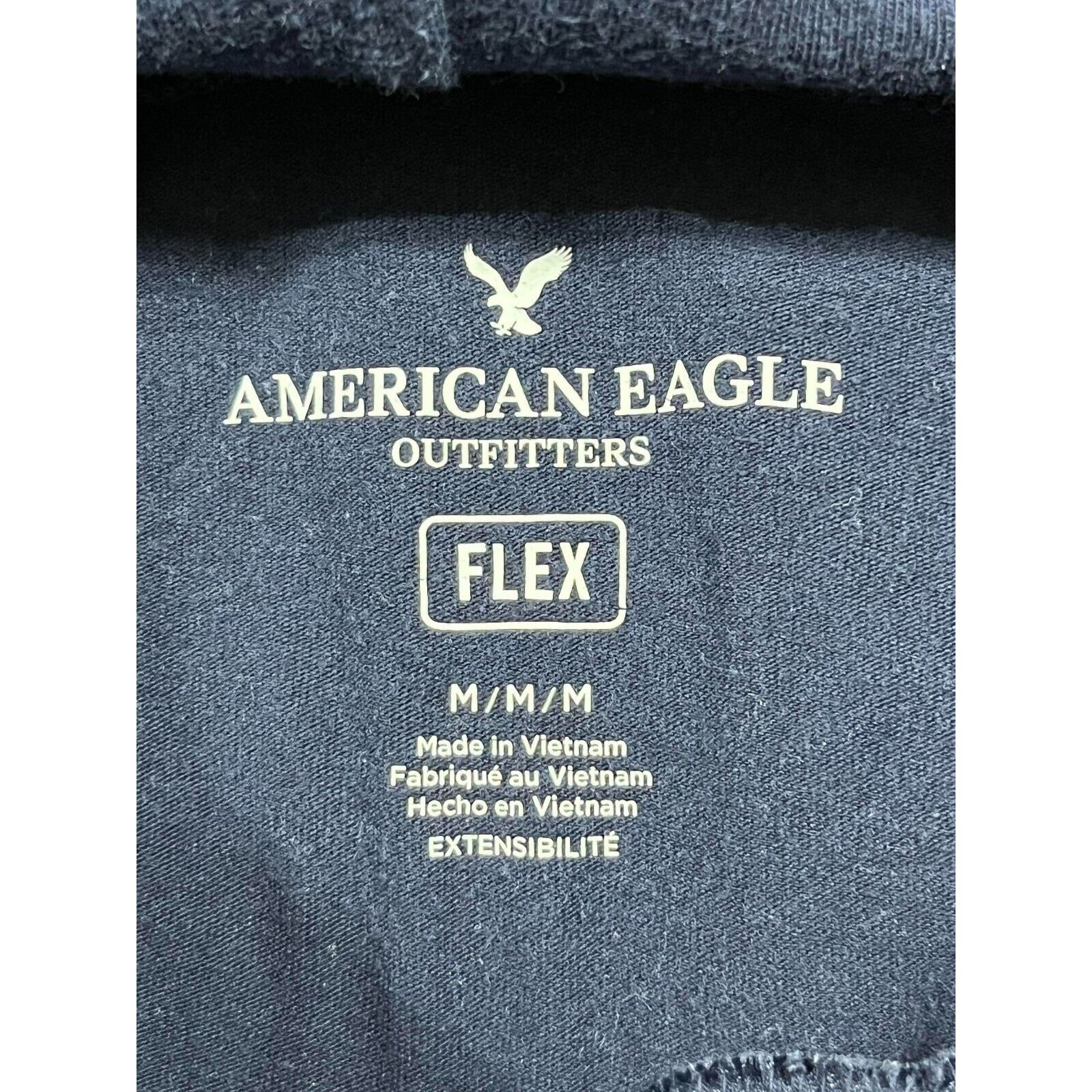 American Eagle Outfitters American Eagle Hoodie Mens M Flex Cotton Blend Jersey Blue Size US M / EU 48-50 / 2 - 4 Thumbnail