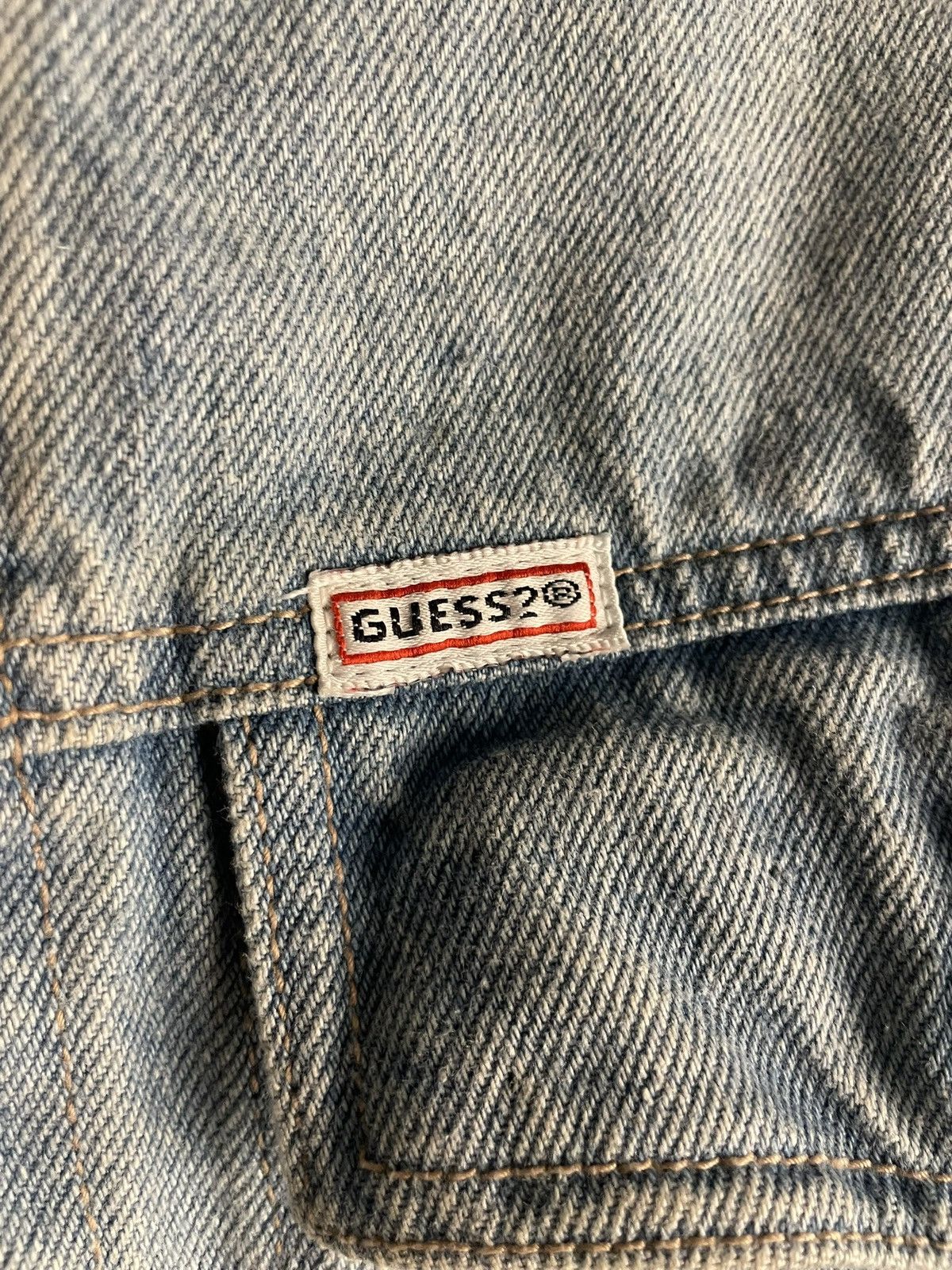 Vintage Vintage guess jeans cropped jacket Size US S / EU 44-46 / 1 - 10 Thumbnail