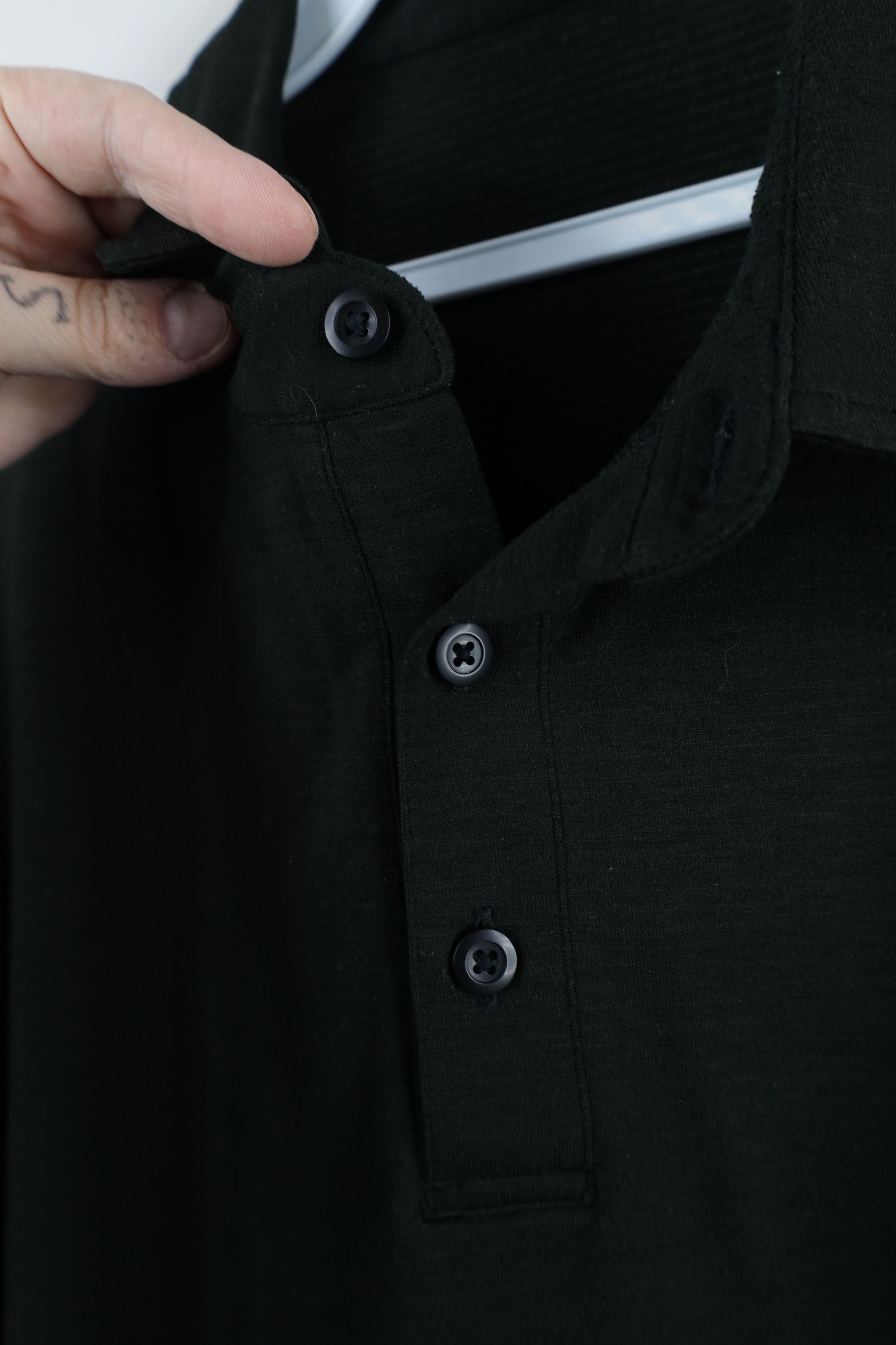 Lululemon Lululemon Vent Tech Short Sleeve Collared Polo Shirt Black Size US XL / EU 56 / 4 - 4 Thumbnail