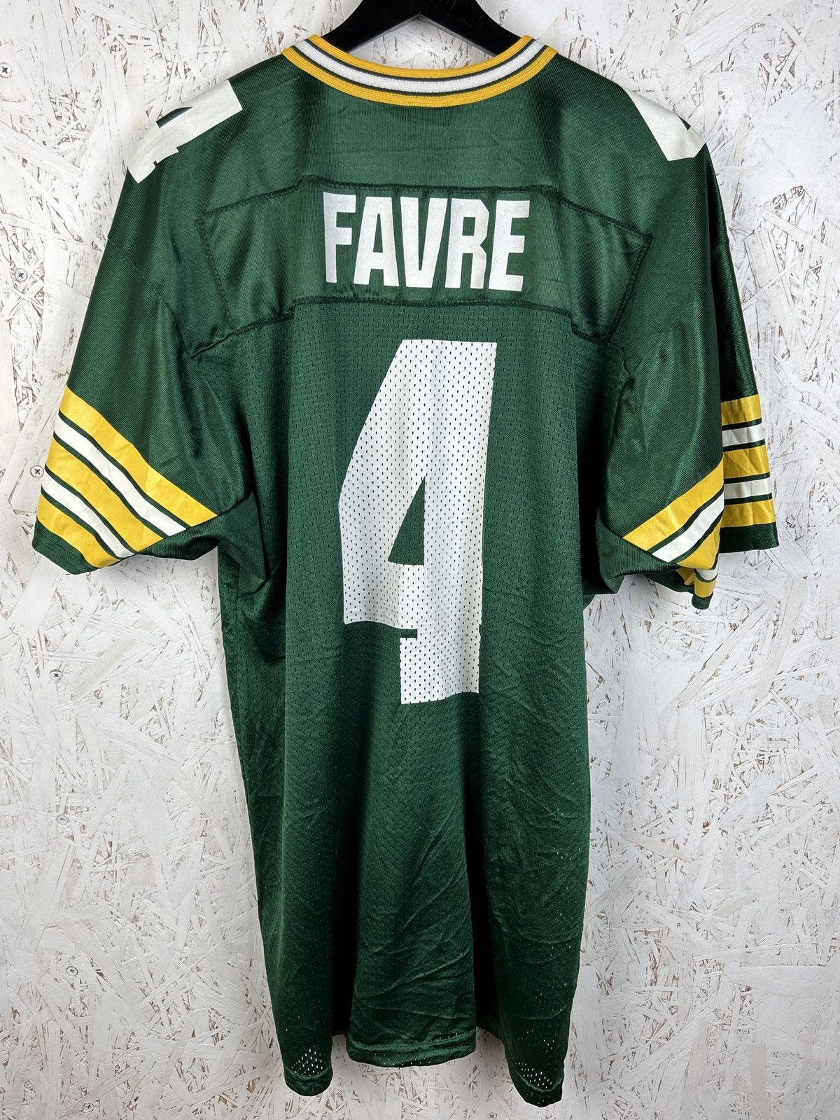 NFL 90s Vintage Wilson Green Bay Packers #4 Favre NFL Jersey Size US L / EU 52-54 / 3 - 1 Thumbnail