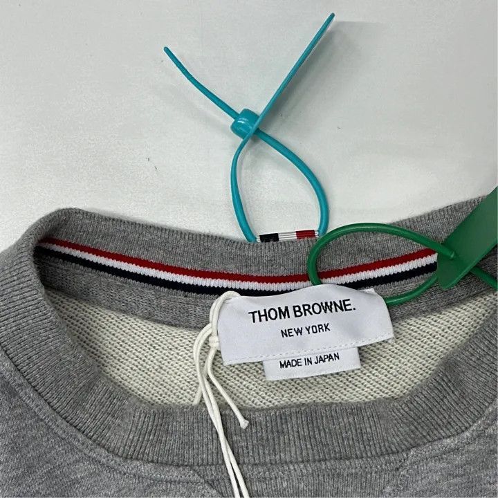 Thom Browne Thom Browne Classic Gray Sweatshirt for Men -2507 Size US M / EU 48-50 / 2 - 2 Thumbnail