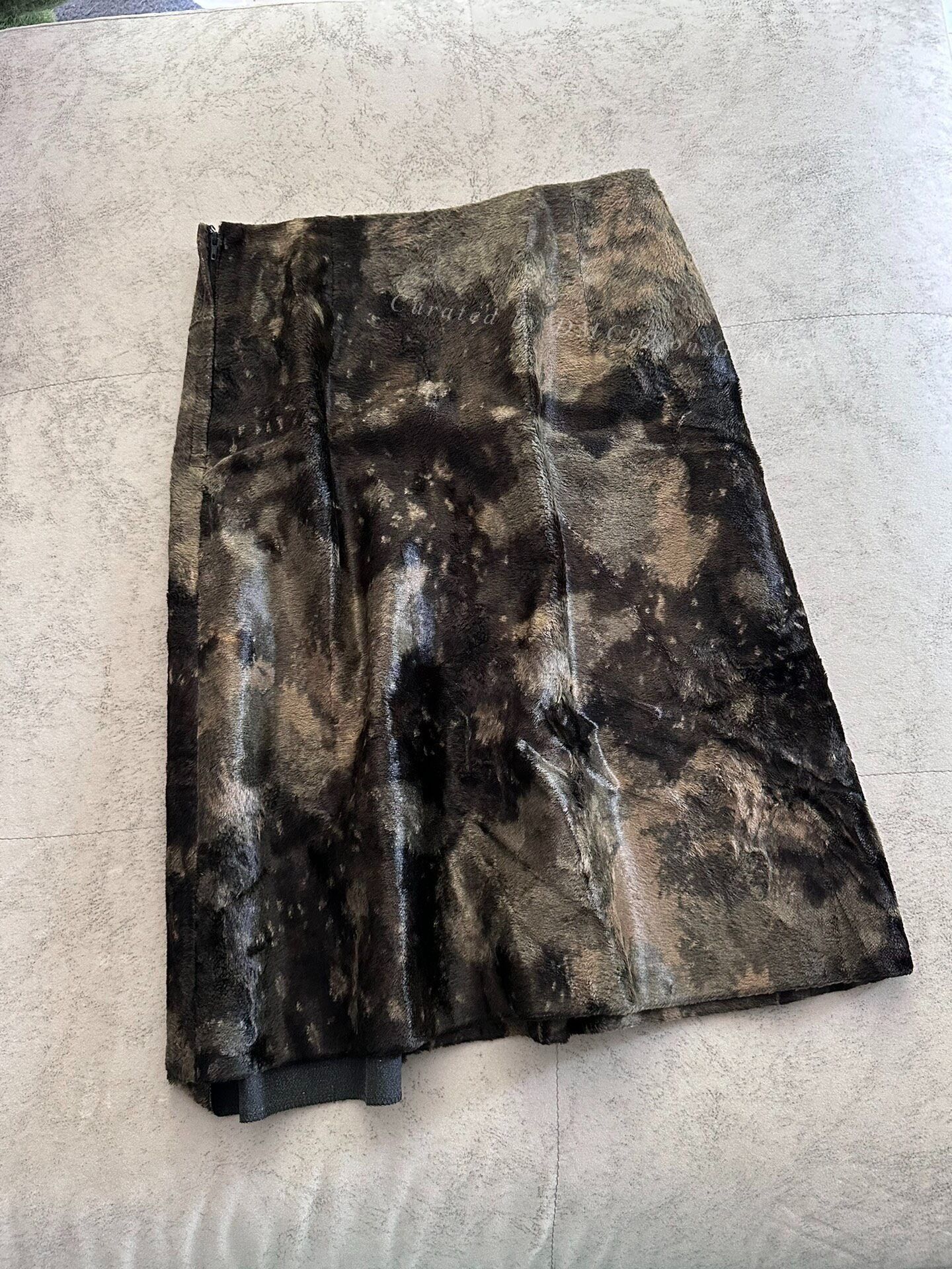 Comme des Garcons Comme des Garçons Tricot Faux Fur A-Line Skirt Size 34" / US 12 / IT 48 - 1 Thumbnail