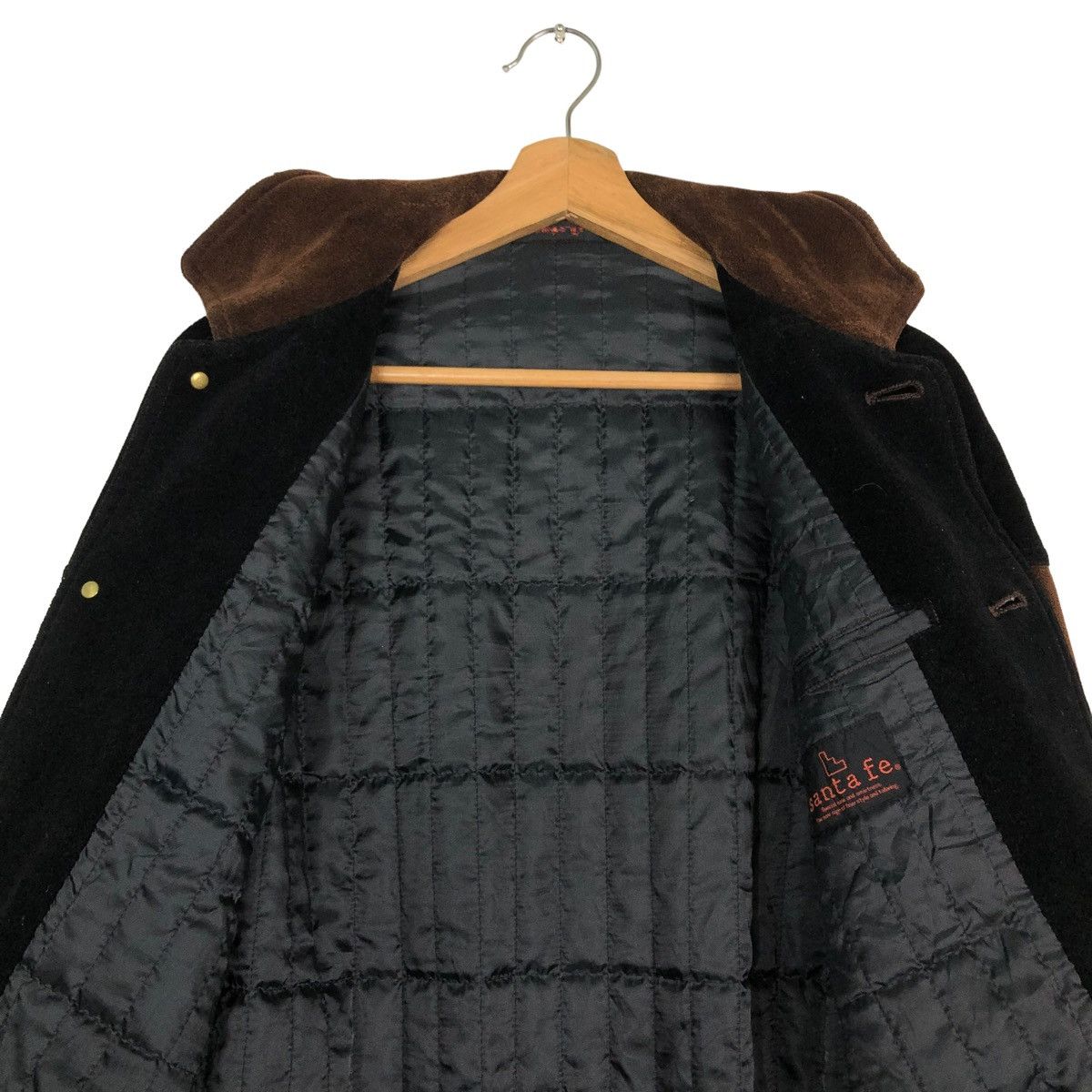 Japanese Brand 🔥VINTAGE BOMBER JACKET BUTTON SANTAFE BIG LOGO Size US L / EU 52-54 / 3 - 14 Thumbnail