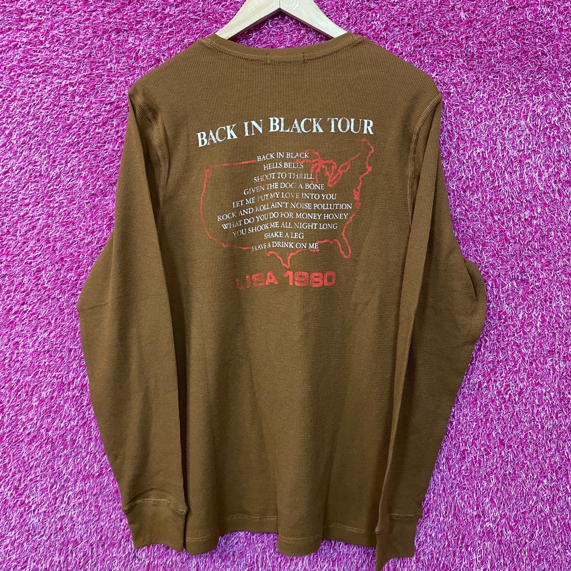Junk Food Junk Food Clothing AC/DC Back in Black Tour Waffle Knit Pull Size US M / EU 48-50 / 2 - 4 Thumbnail