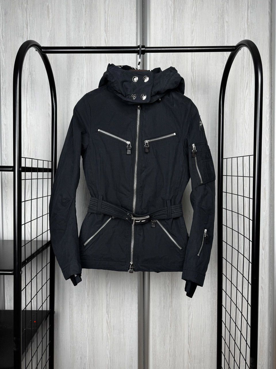 JET SET JET SET black belted cotton nylon ski womens jacket size 1 Size S / US 4 / IT 40 - 1 Thumbnail