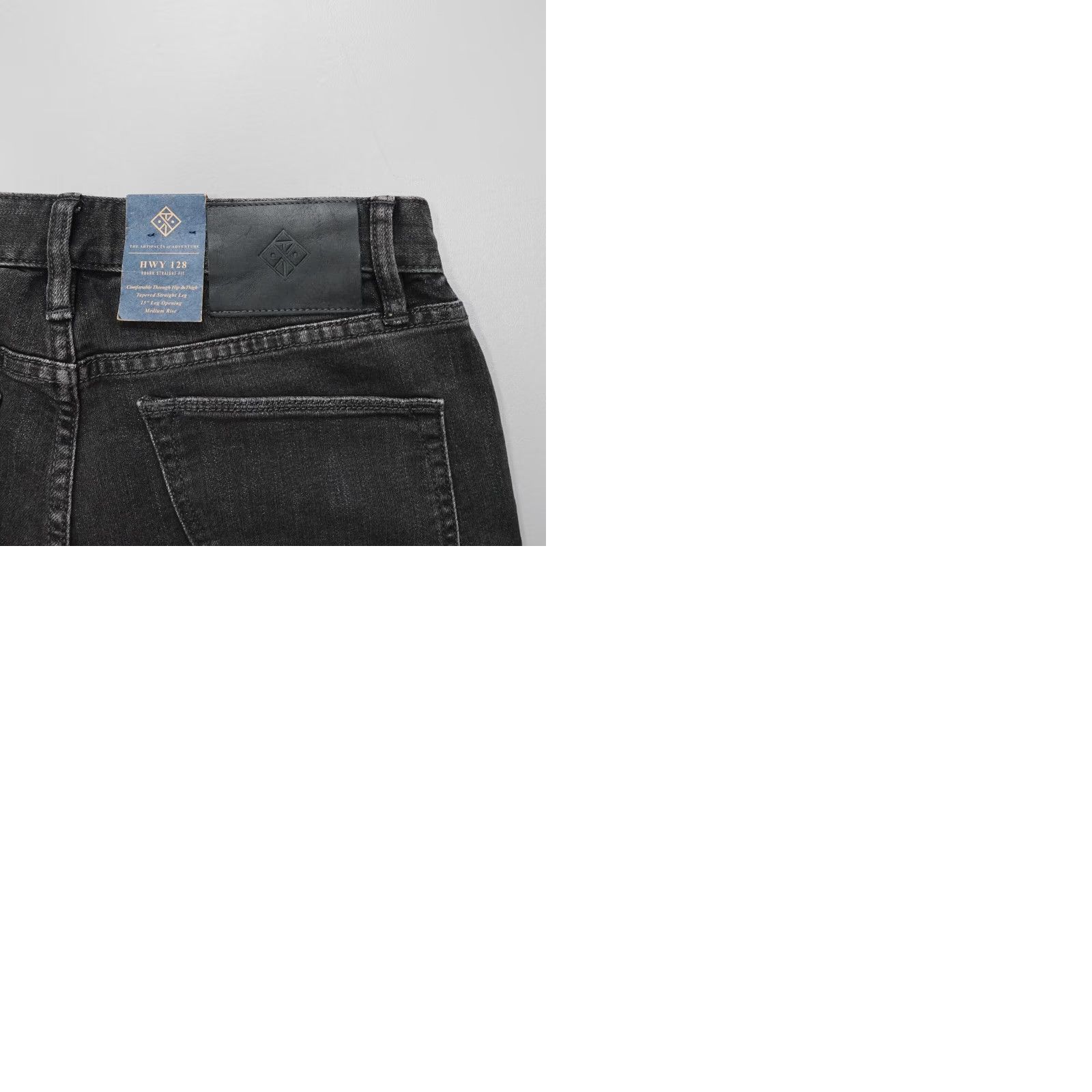 Roark Roark Jeans RD210 HWY 128 Straight Fit Denim Black 30x32 Mens Regular Size 30 31 Inseam 32 Size US 30 / EU 46 - 9 Thumbnail
