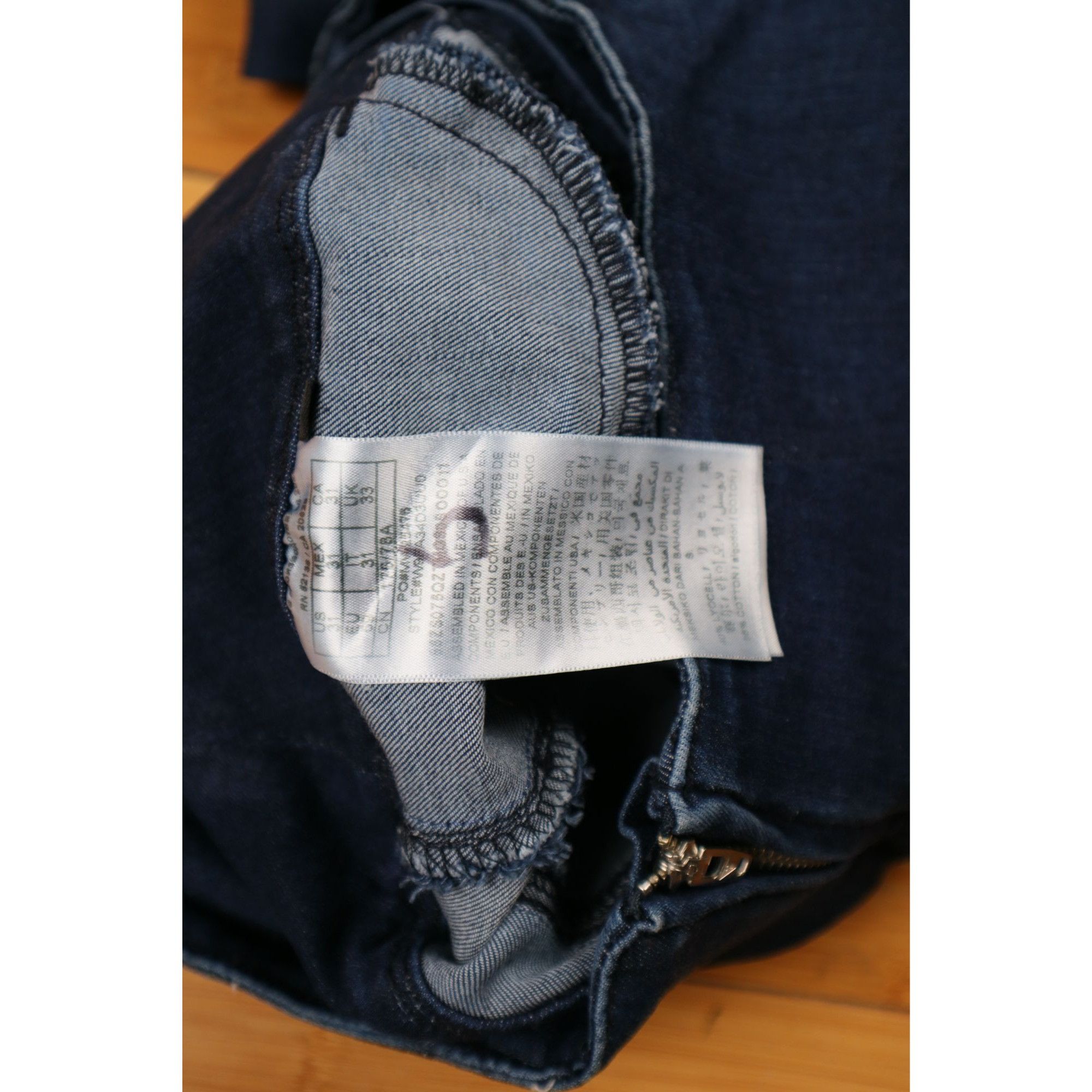 American Eagle Outfitters American Eagle Highest Waist Jegging Size 0 Short Dark Wash Size 25" / US 0 / IT 36 - 4 Thumbnail