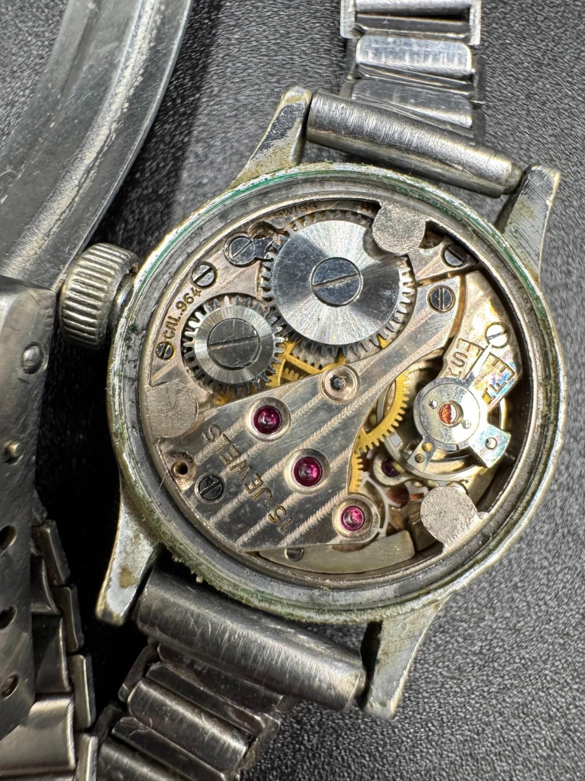 Hardcore Elegance Vintage Eloga Waterproof Swiss Watch AS 964 15 Jewels Manual Size ONE SIZE - 9 Thumbnail