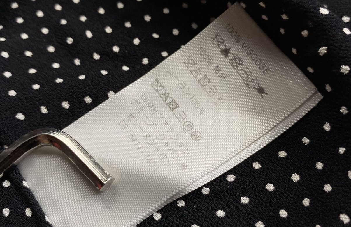 Celine × Hedi Slimane Celine Viscose Polka-dots Shirt Size XXS / US 00 / IT 34 - 9 Thumbnail