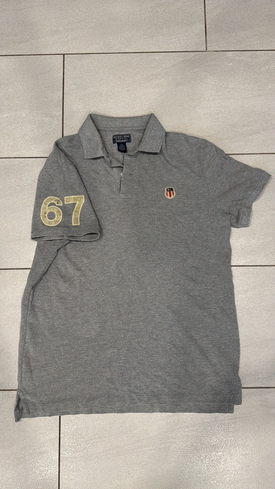 Polo Ralph Lauren Ralph Lauren Jean 67 Embroidered Shield Logo Polo Shirt Vtg Size US L / EU 52-54 / 3 - 1 Thumbnail