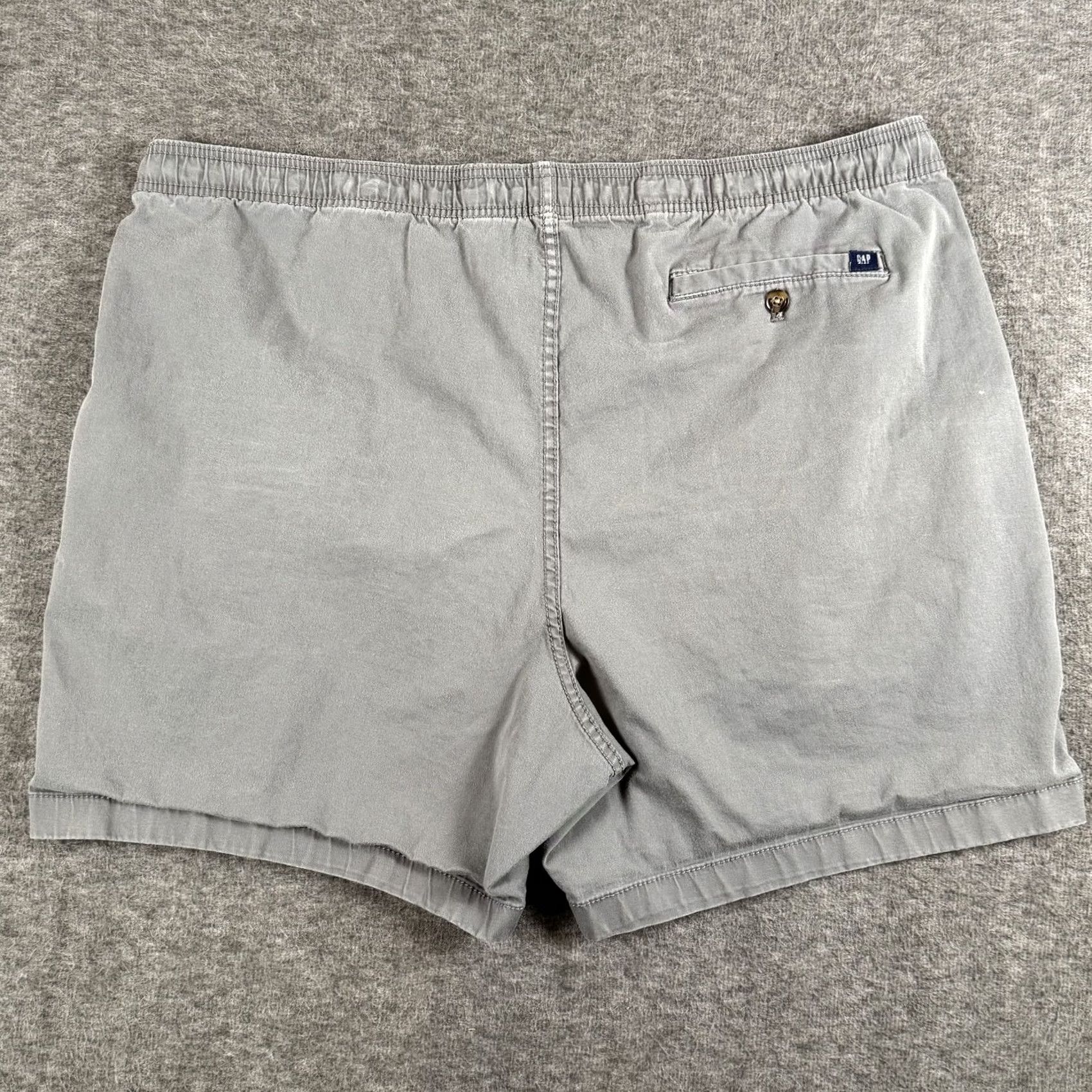 Gap GAP Shorts Mens 2XL Gray Casual Drawstring Stretch Elastic Waist Pockets Size US 39 - 5 Thumbnail