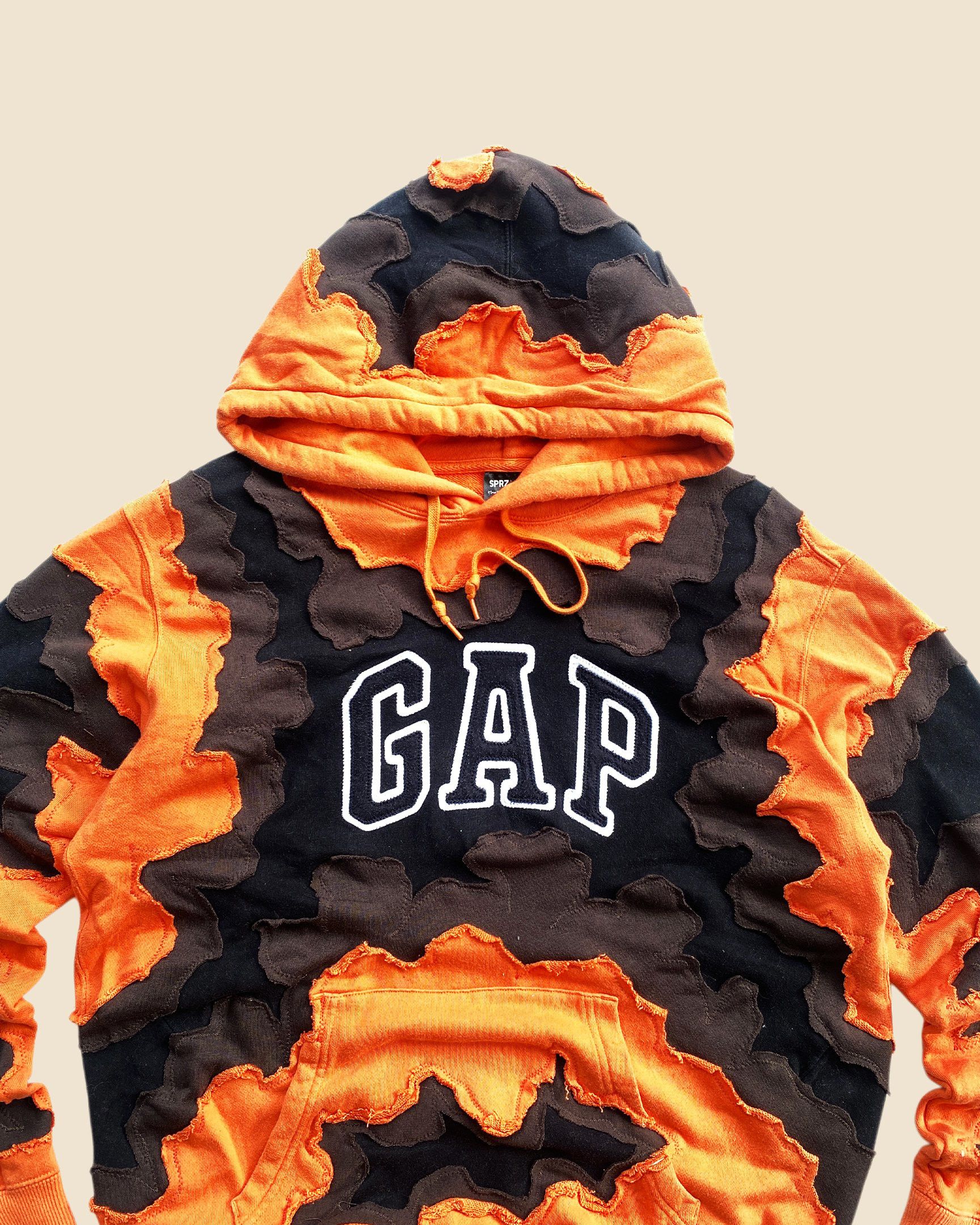 Gap × Handmade 1 OF 1 REWORKED GAP CRACKY 3 TONED HOODIE SIZE L $140.00 USD Size US L / EU 52-54 / 3 - 3 Thumbnail