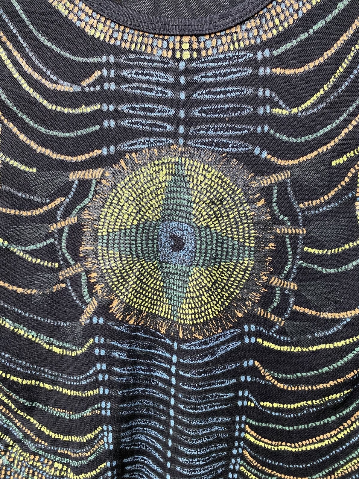 Vintage JPG Style Tribal Mesh Psychedelic Cyberpunk Goth Rave Trance Size ONE SIZE - 7 Thumbnail