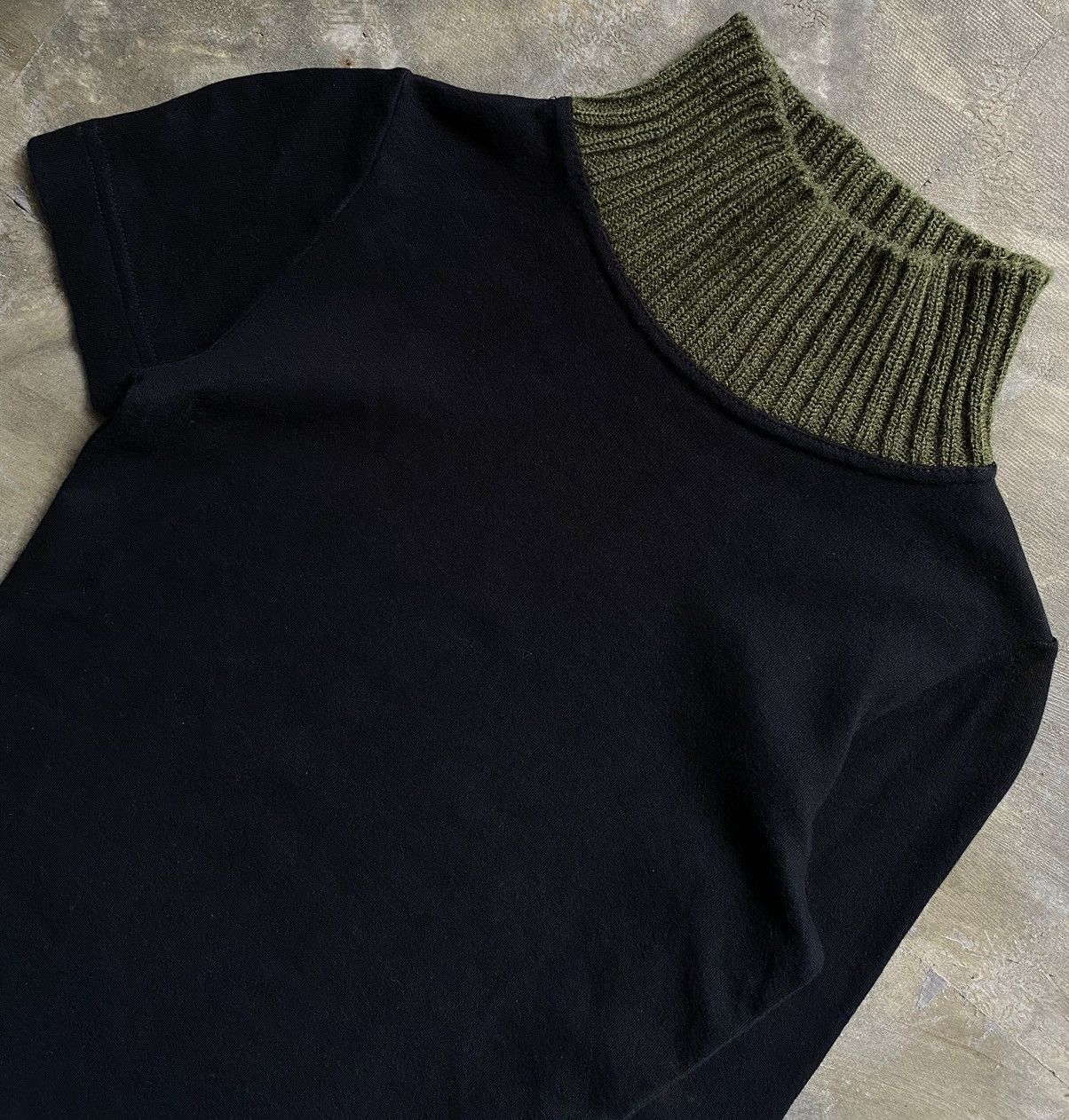W&LT SS98 Mock Neck Knit Shirt Size S / US 4 / IT 40 - 3 Thumbnail