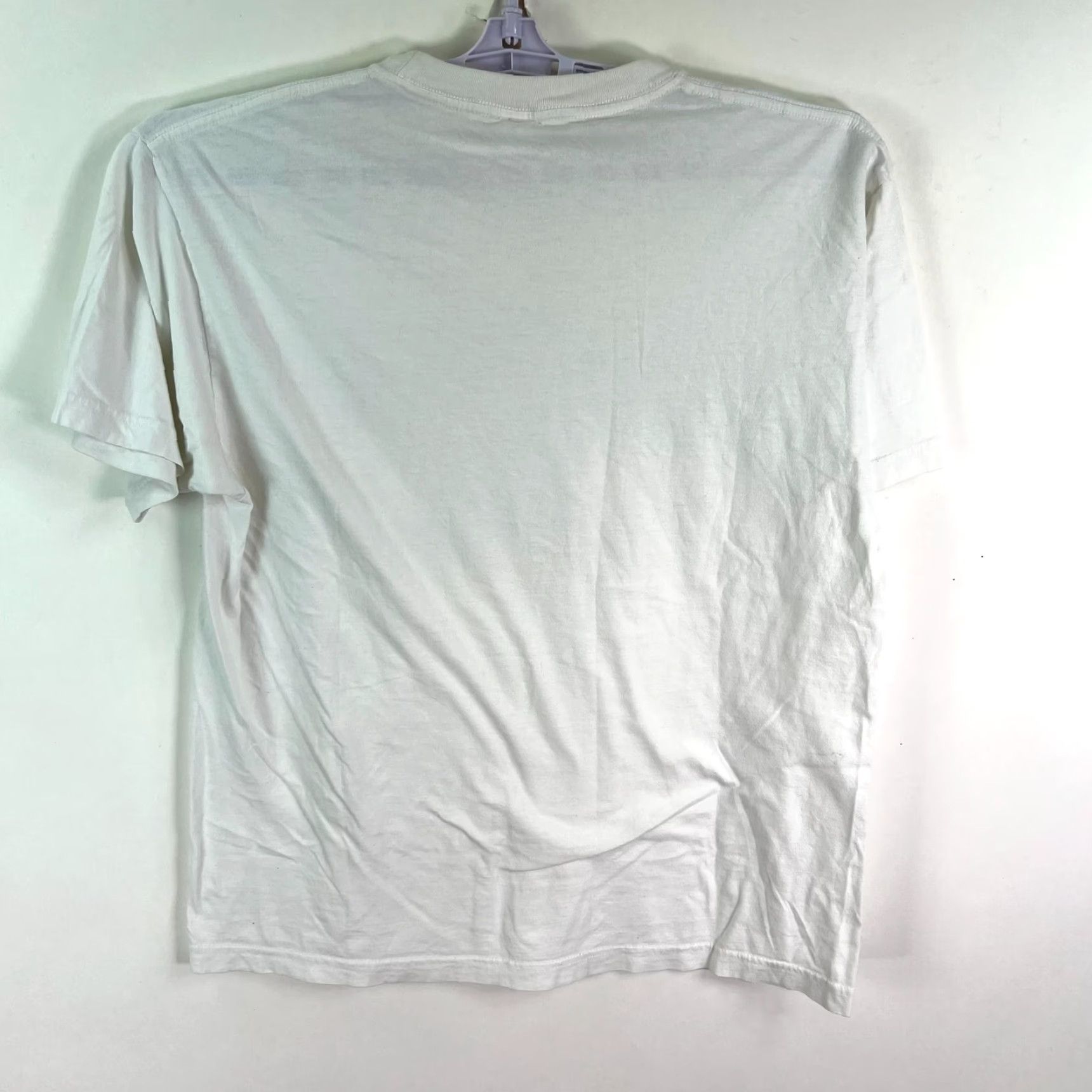 Vintage VINTAGE Fun Tex University of Amsterdam T Shirt Mens L White Graphic 1980s Crew Neck Short Sleeve Size US L / EU 52-54 / 3 - 6 Thumbnail