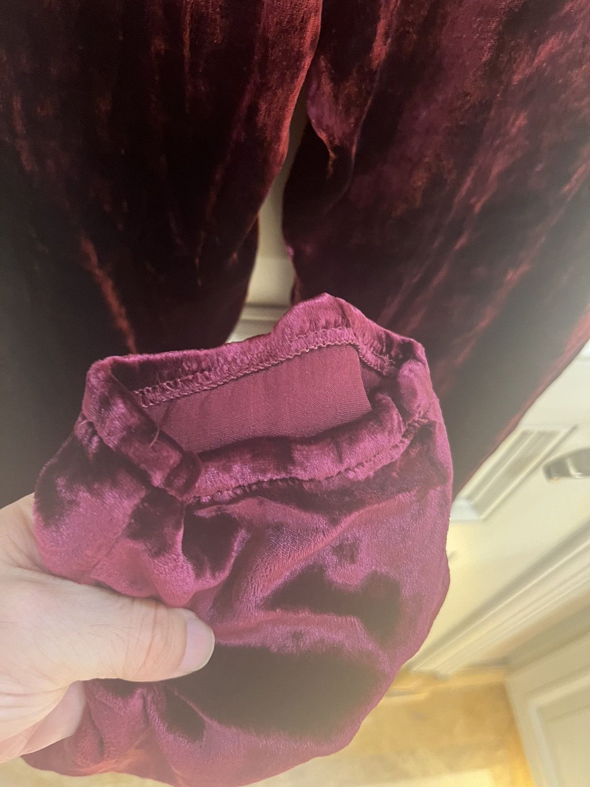 Saint Laurent Paris burgundy velvet pants size30 Size US 30 / EU 46 - 10 Thumbnail