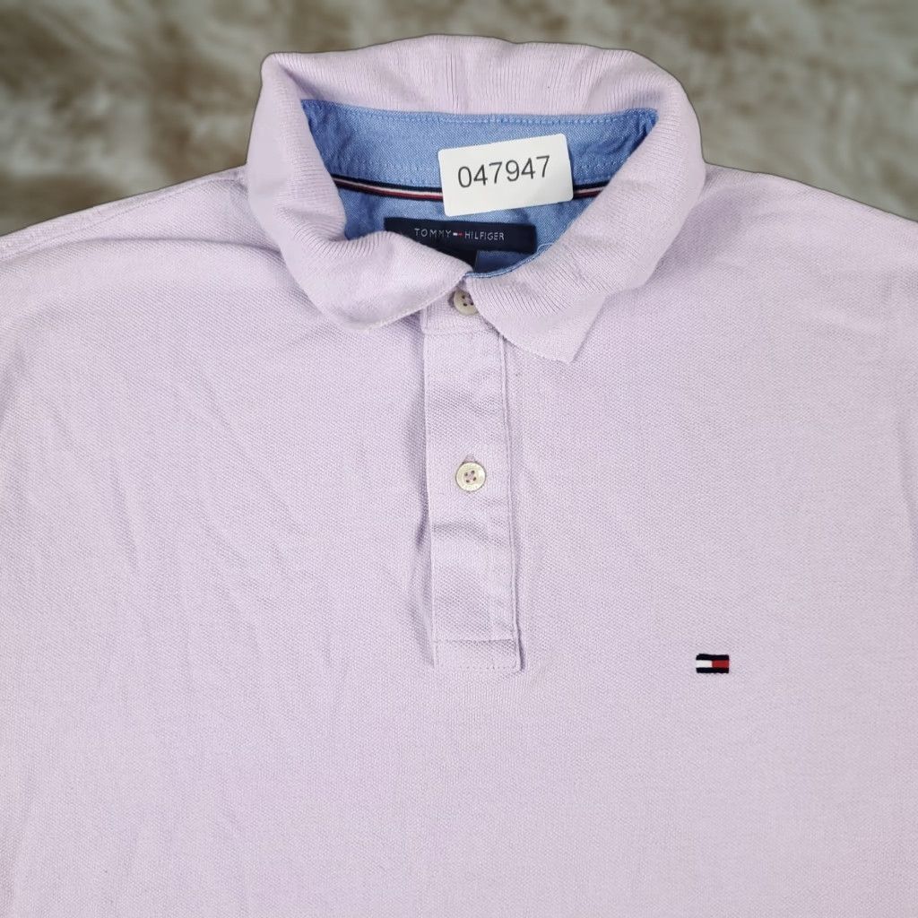 Tommy Hilfiger Tommy Hilfiger Polo Shirt Mens Small Purple Solid Casual Short Sleeve Shirt - Classic American Preppy Polo Mens S Purple Size US S / EU 44-46 / 1 - 1 Thumbnail