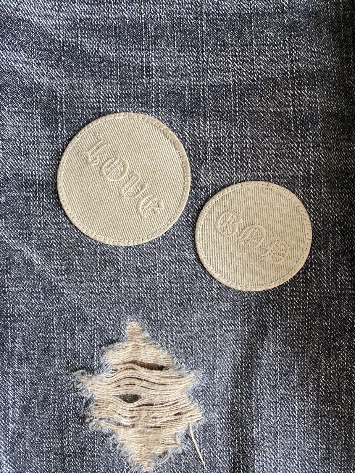 Number (N)ine Number (N)ine AW04 Patch Distressed Denim Size US 33 - 2 Thumbnail