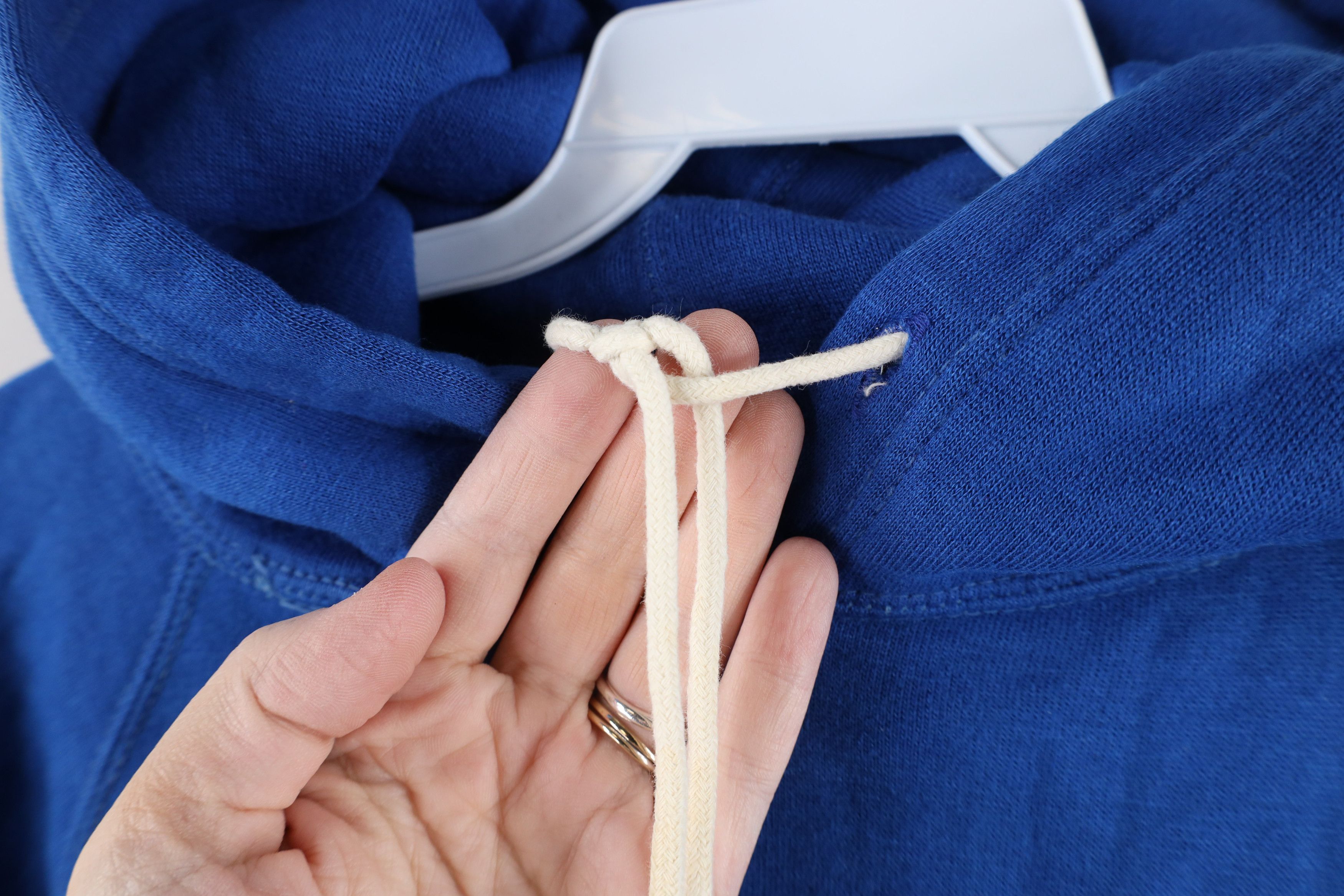 Vintage Vintage 70s 80s Streetwear Hoodie Sweatshirt Royal Blue Size US M / EU 48-50 / 2 - 5 Thumbnail