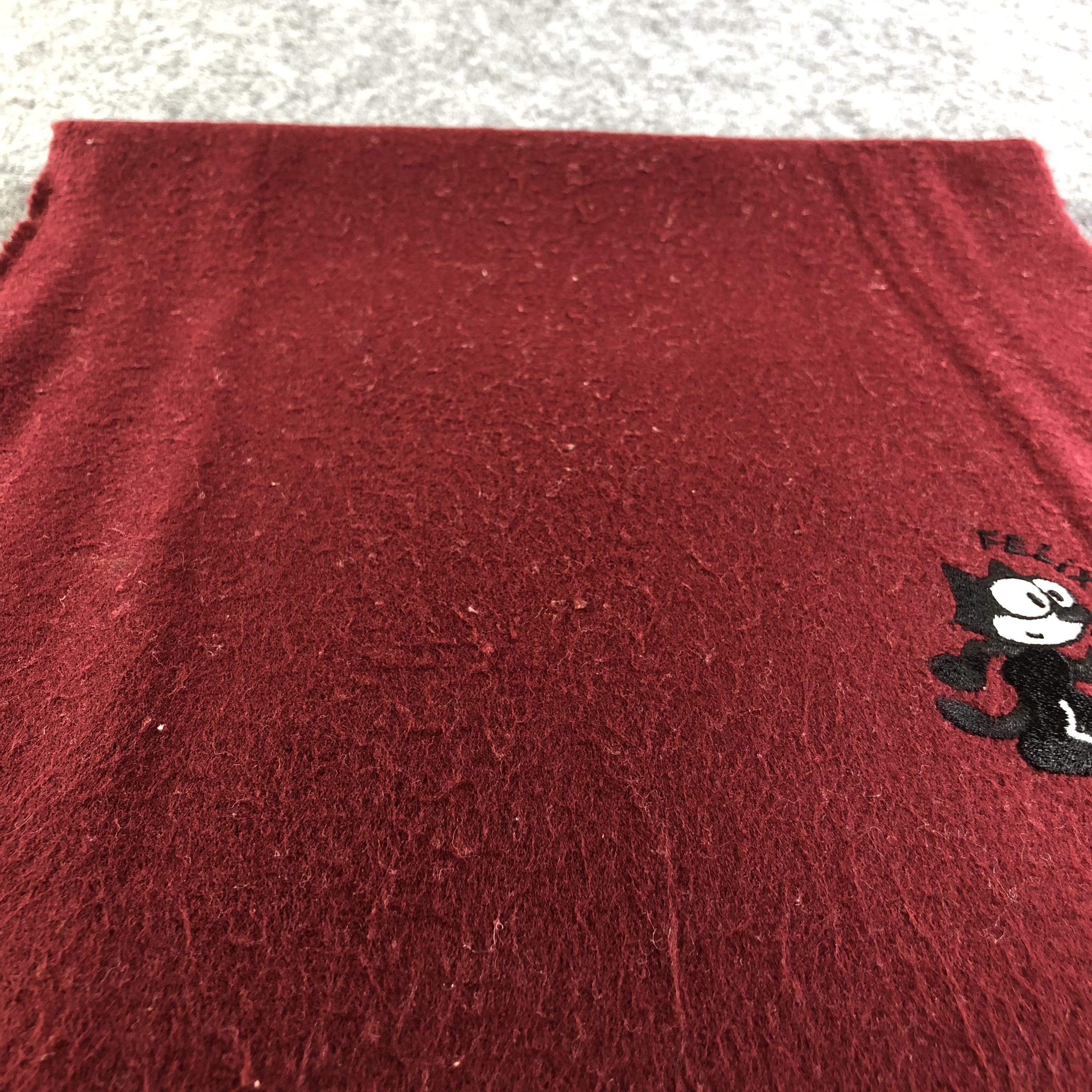 Anime Felix The Cat Burgundy Scarf Muffler V1582 Size ONE SIZE - 8 Thumbnail