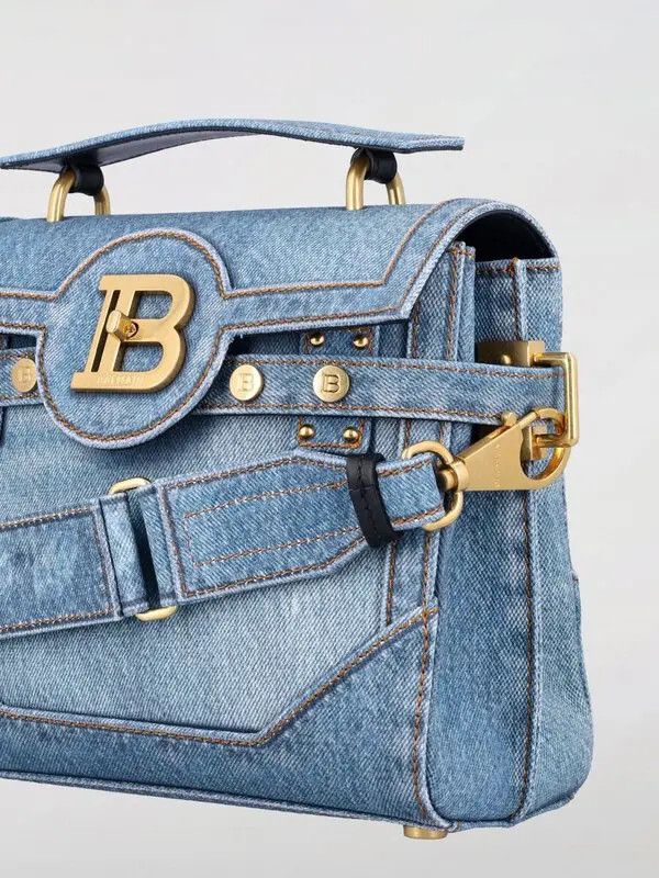 Balmain o1s1wg111225 Size:OS/Mini Bag in Blue Size ONE SIZE - 3 Thumbnail