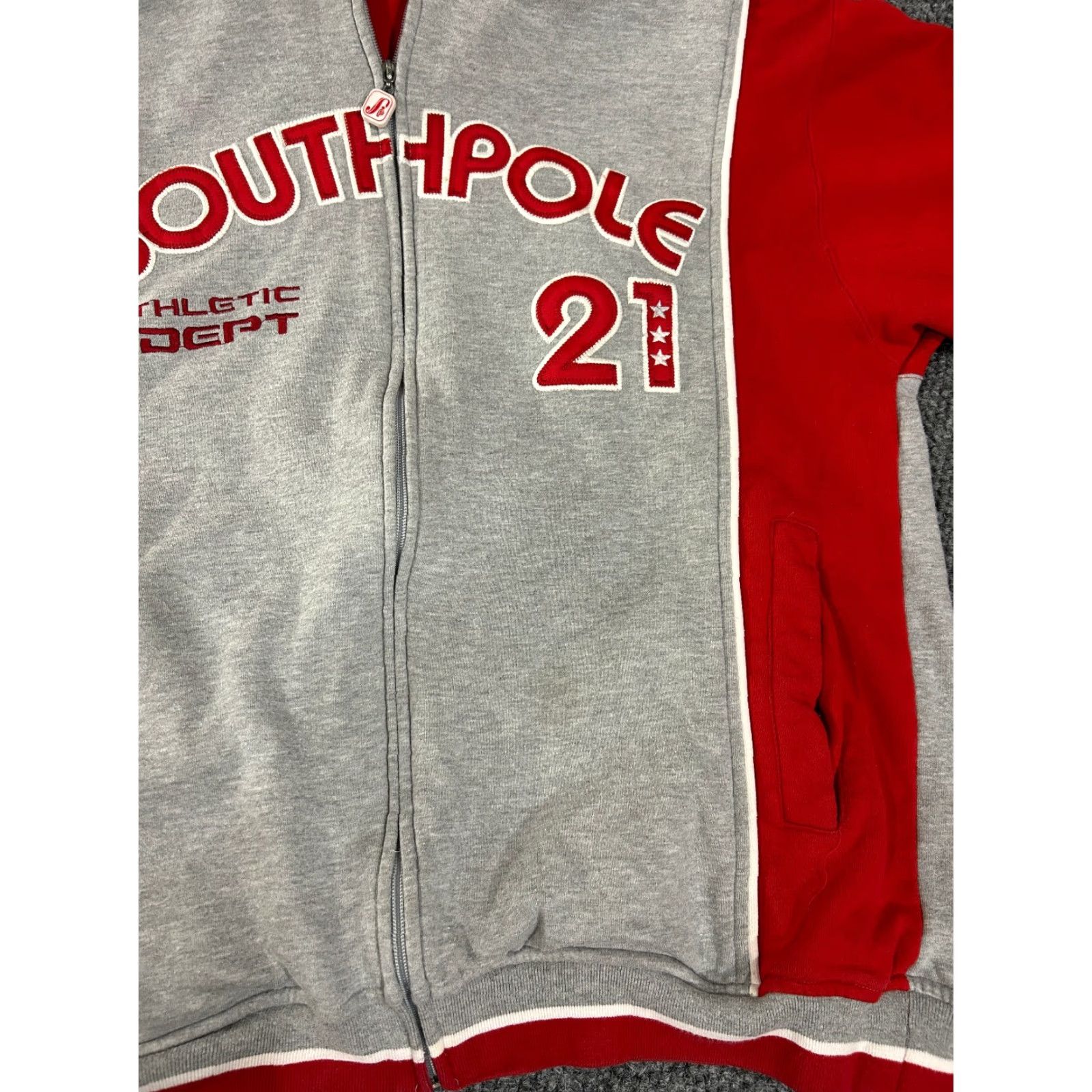 Southpole Southpole Jacket Mens L Full Zip Gray Red Bomber Coat Streetwear Casual Athletic Pockets Mid-Length Winter VINTAGE? Size US L / EU 52-54 / 3 - 5 Thumbnail