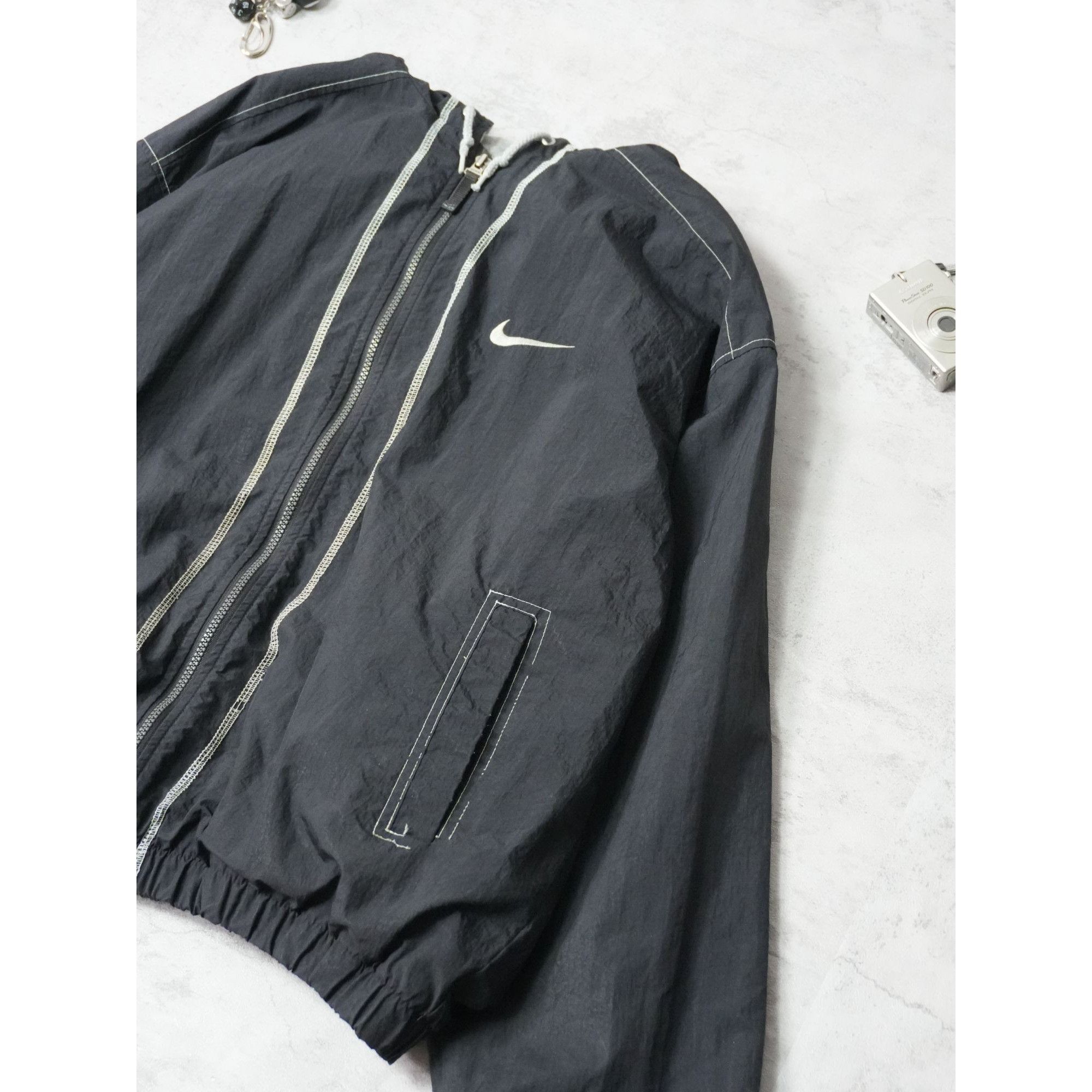 Nike Vintage Nike Faded Blue Swoosh Zip Up Hoodie Jacket Size US L / EU 52-54 / 3 - 5 Thumbnail