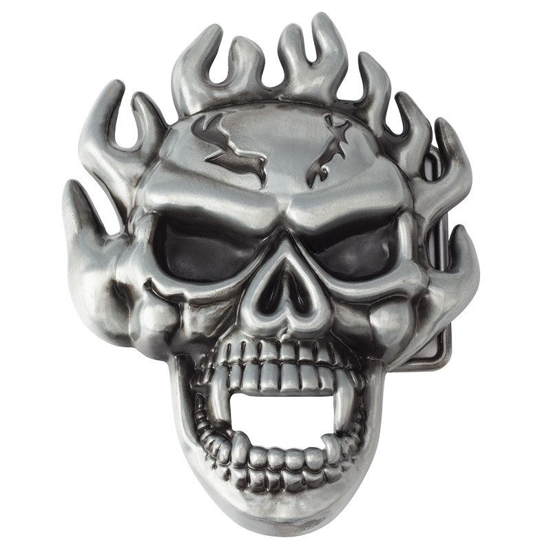 Designer × Vintage Skull Design Men Belt Size ONE SIZE - 6 Thumbnail