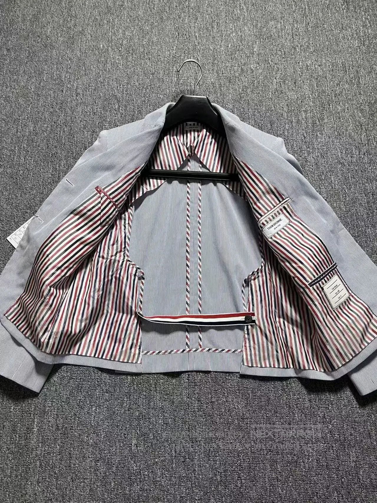 Thom Browne Thom Browne Blue Striped Women's Suit. Size M / US 6-8 / IT 42-44 - 3 Thumbnail