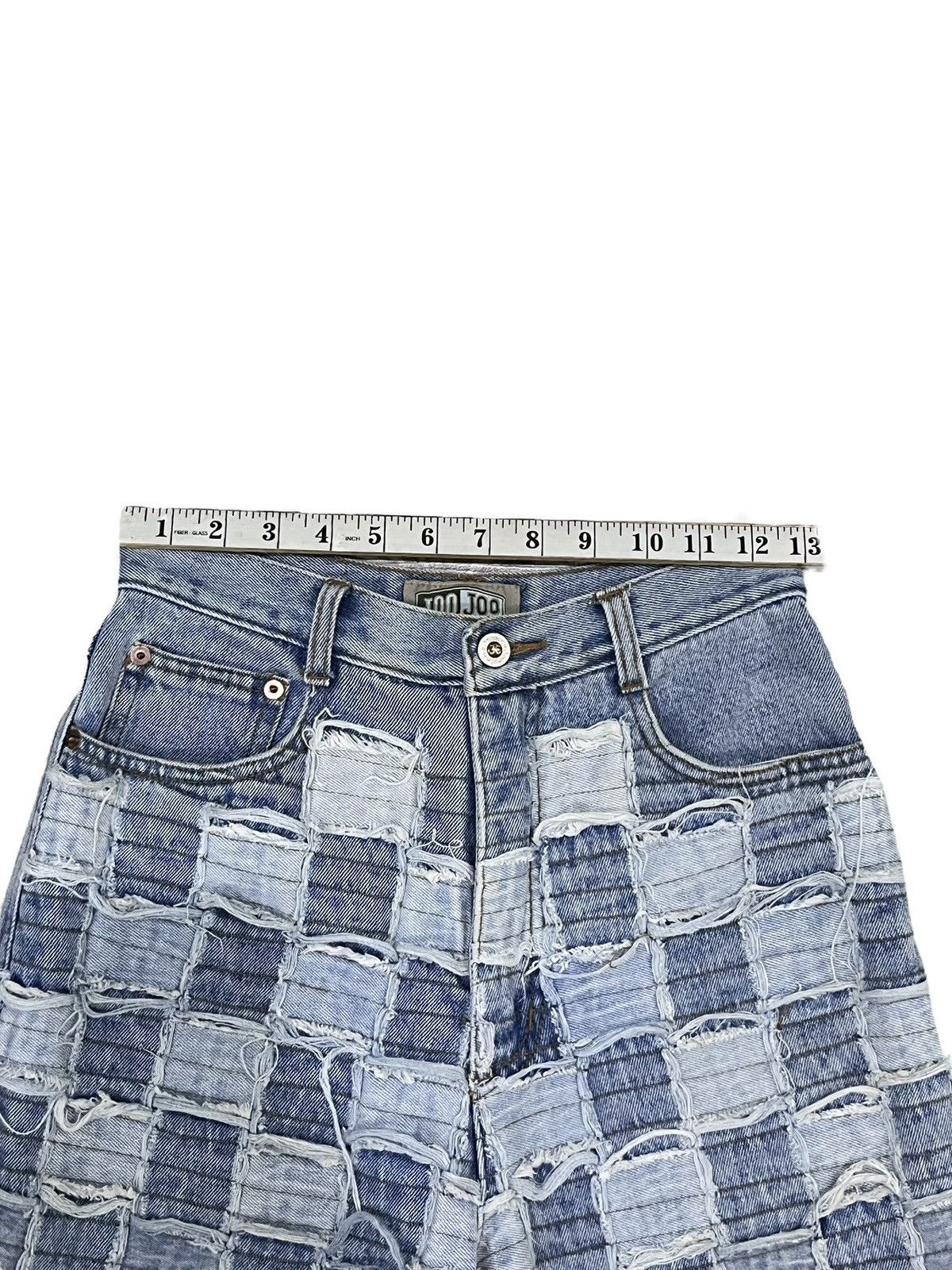 Grailed 🔥FYE! Size 25” High Waisted Checkered Patchwork Denim Size 25" / US 0 / IT 36 - 12 Thumbnail