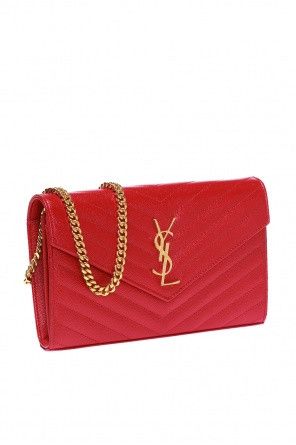 Saint Laurent Paris o1bcso1str1124 Size: OS/ Opyum Wallet On Chain in Red Size ONE SIZE - 2 Thumbnail