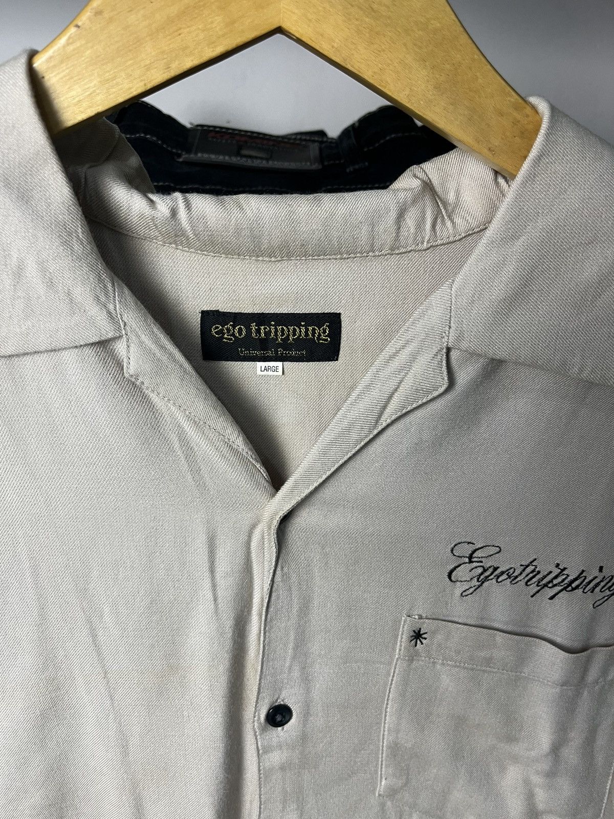 14th Addiction × If Six Was Nine × Japanese Brand Jesus Ego Tripping Open Collar Shirt Size US L / EU 52-54 / 3 - 3 Thumbnail