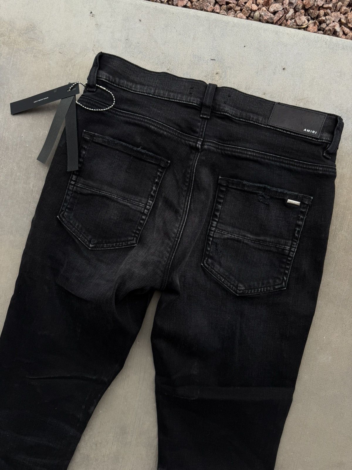 Amiri Amiri MX1 Camo Leather Patch Black Jeans 32 NWT Authentic Size US 32 / EU 48 - 5 Thumbnail