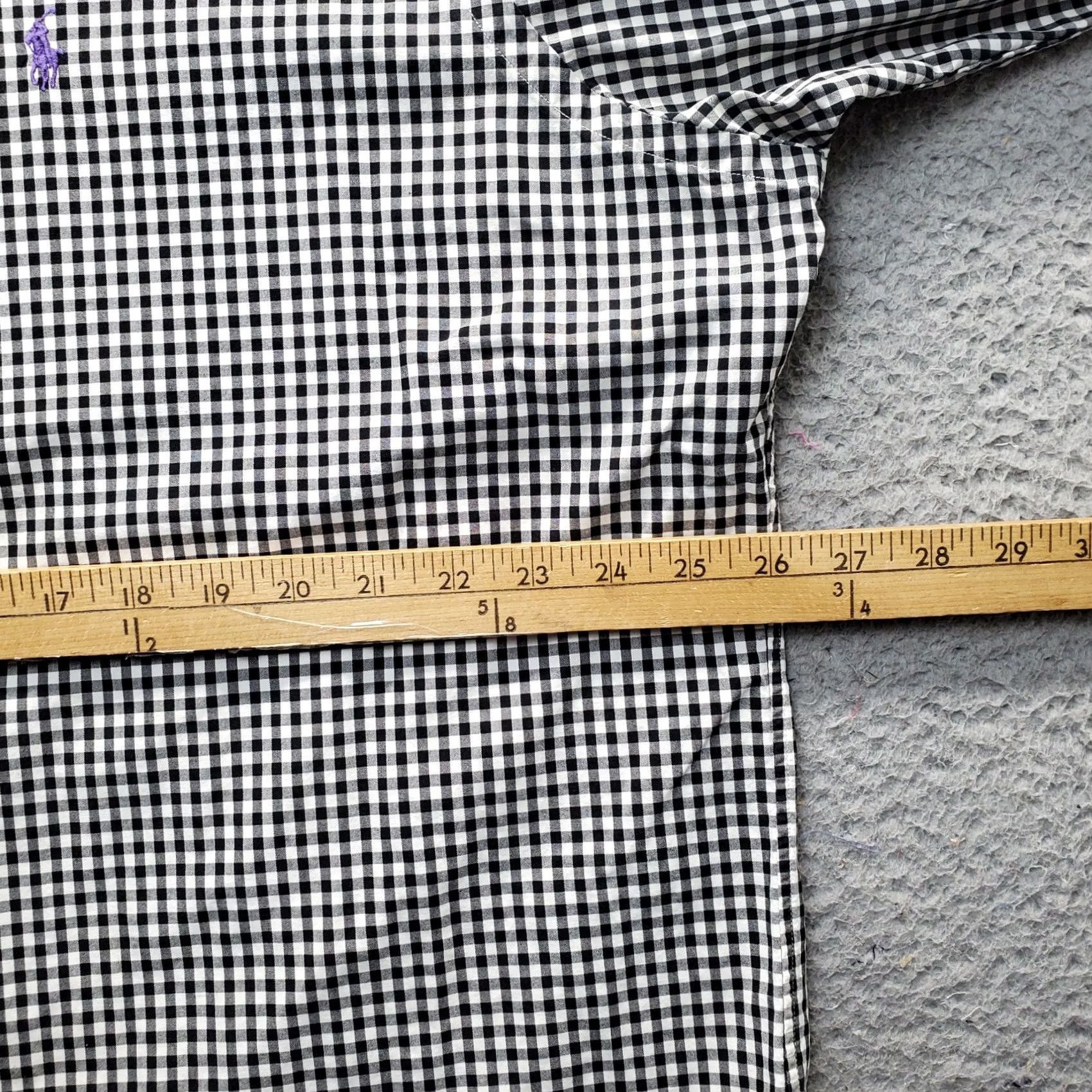 Ralph Lauren VINTAGE Ralph Lauren Dress Shirt Mens XXL Multi Gingham Pony Logo Button-Down Size 48R - 4 Thumbnail