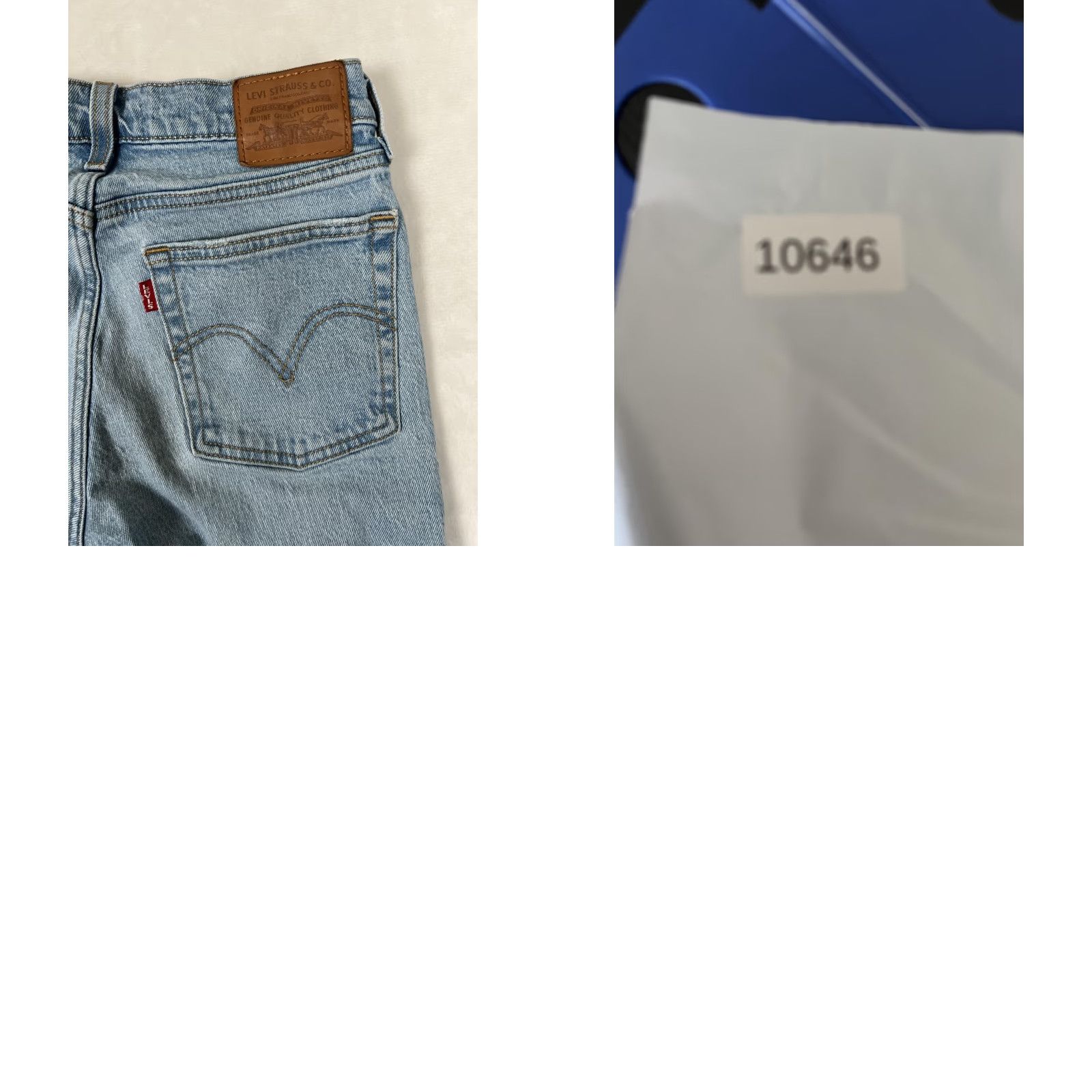 Levi's Levi's Wedgie Straight Crop Jeans Women's 25 Blue High Rise Distressed Denim Slim Pockets 5-Pocket Design Vintage No Size 42" / US 20 - 8 Thumbnail