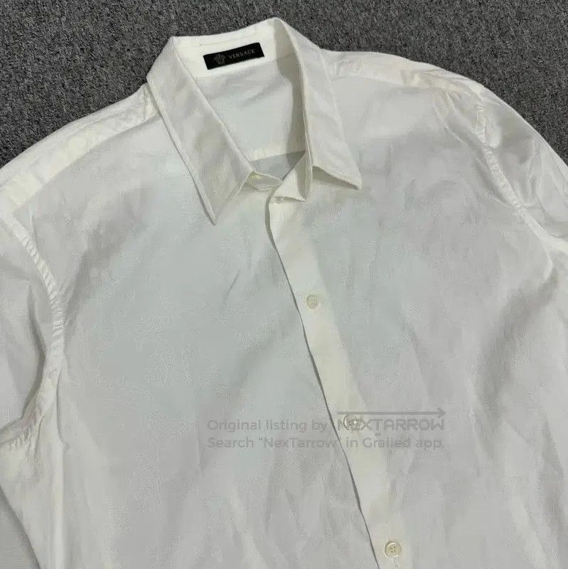 Other Versace White Cotton Long Sleeve Shirt . Size US L / EU 52-54 / 3 - 3 Thumbnail