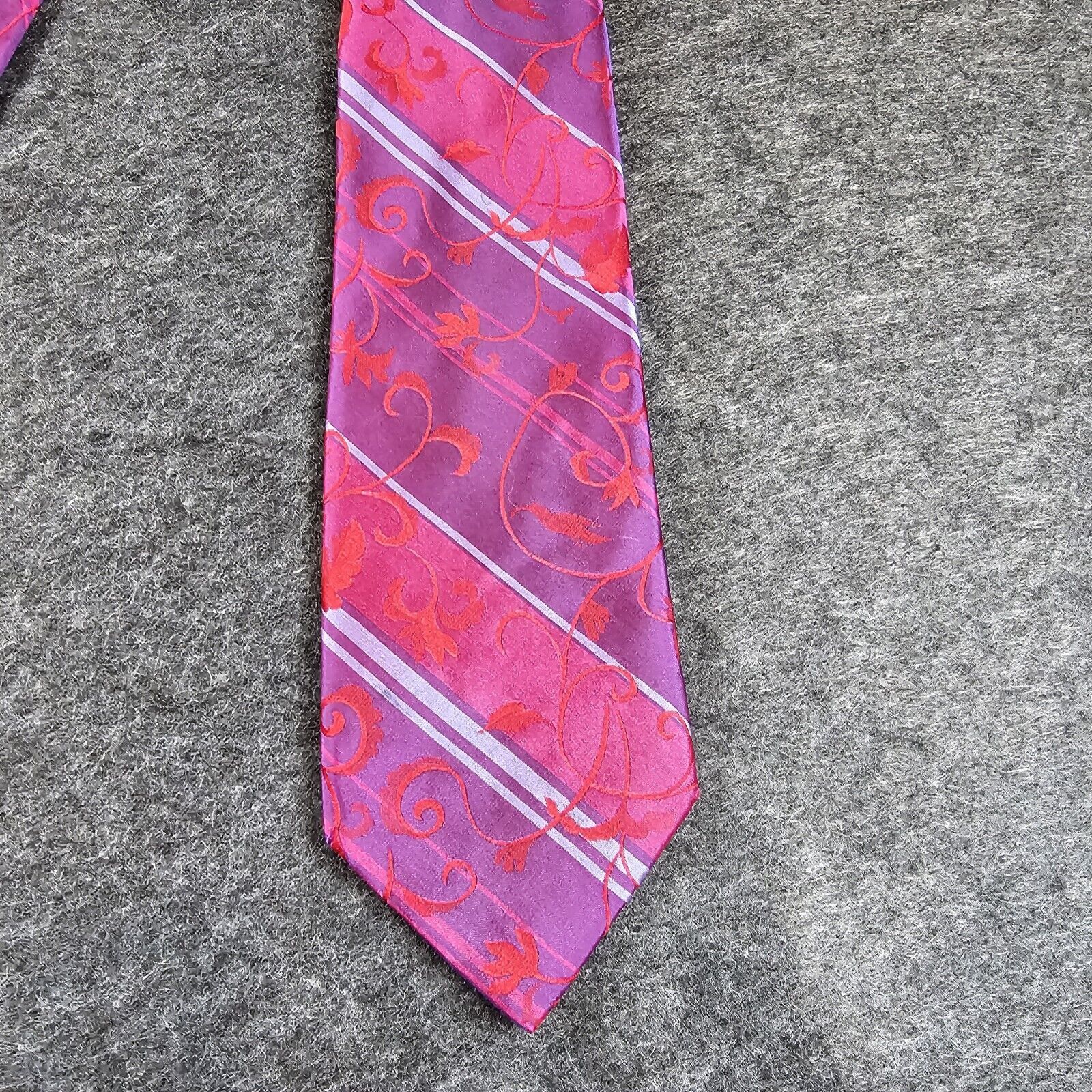 Ted Baker Ted Baker Repp Silk Tie Designer London Luxury USA Stripe Size ONE SIZE - 4 Thumbnail