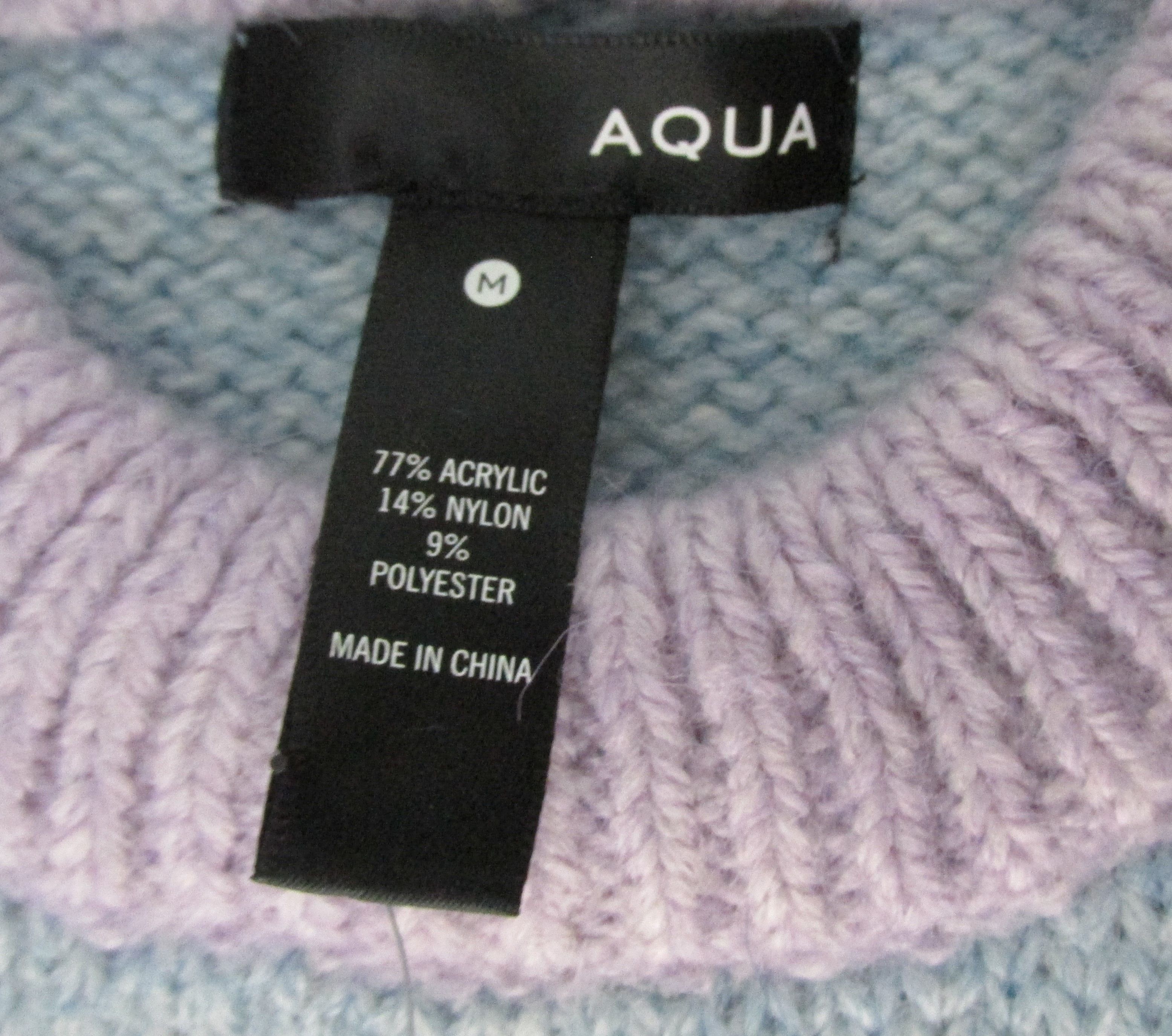 AQUA Aqua Bloomingdales (NWT) Color Block Sweater Size Medium Size M / US 6-8 / IT 42-44 - 2 Thumbnail