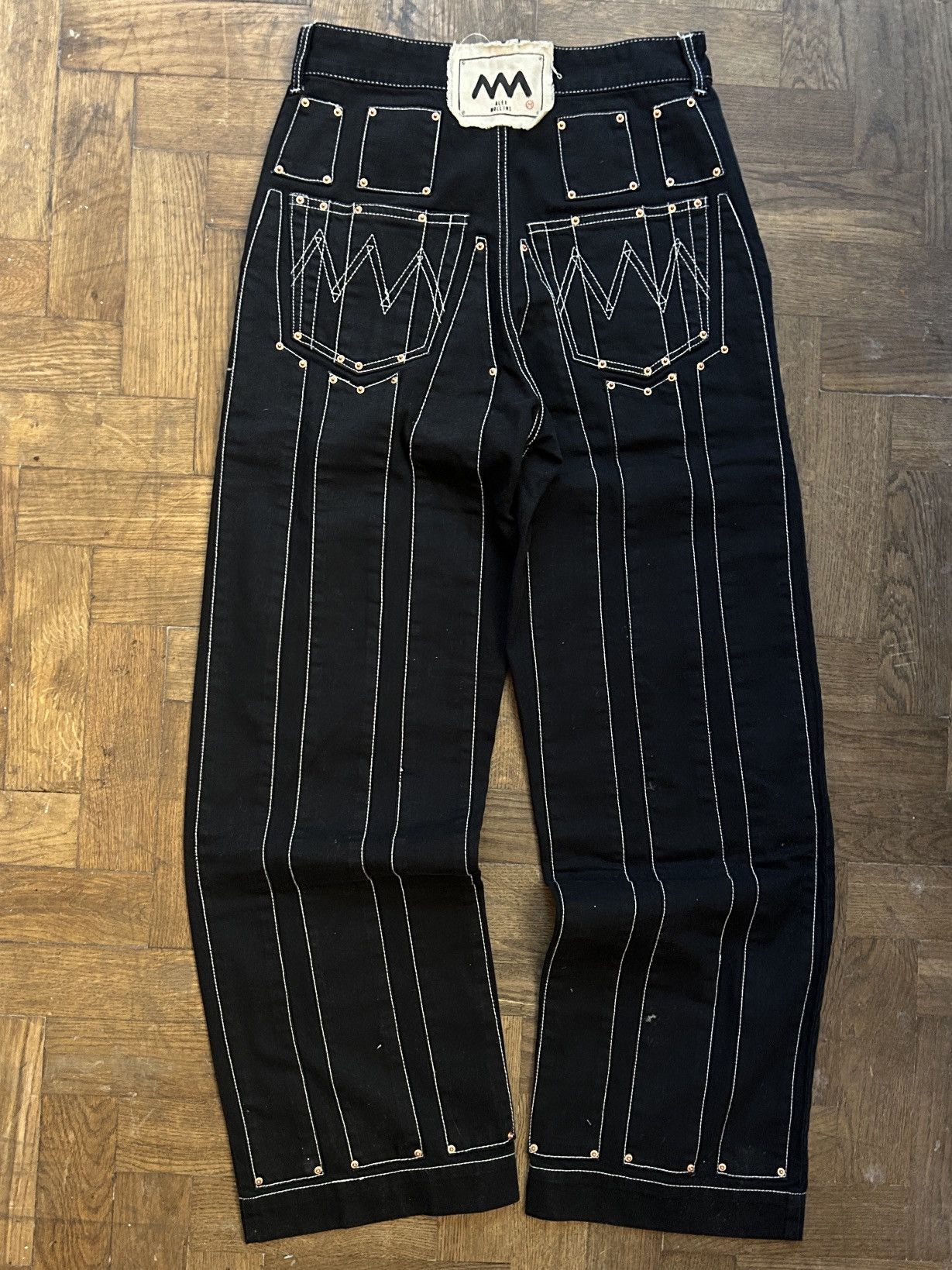 Alex Mullins Alex Mullins Pinstripe Worker Pants Size US 30 / EU 46 - 3 Thumbnail