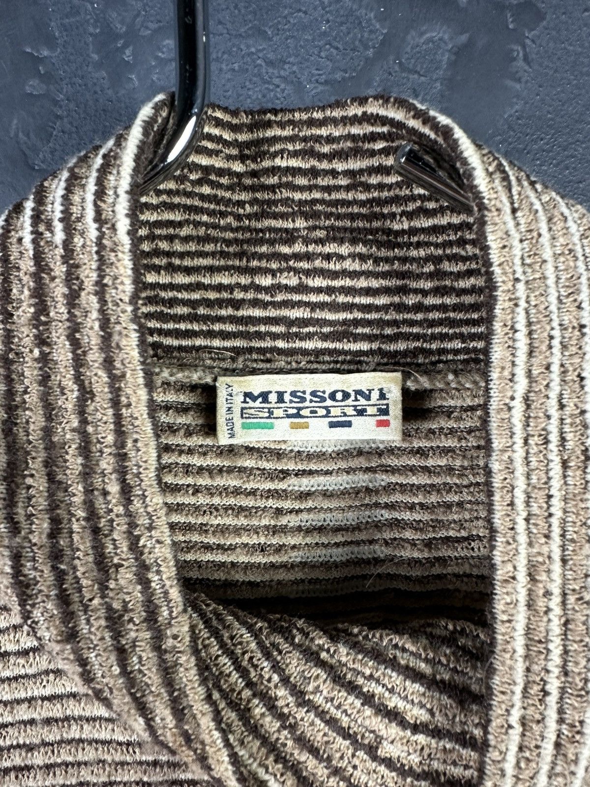 Missoni × Vintage Missoni Sport Vintage Wool Abstract Knitted Sweater Size L / US 10 / IT 46 - 6 Thumbnail