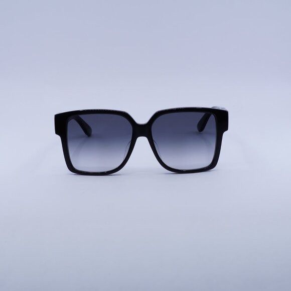 Saint Laurent Paris Saint Laurent SL M9/F 002 Sunglasses Shiny Black Square Size ONE SIZE - 2 Thumbnail