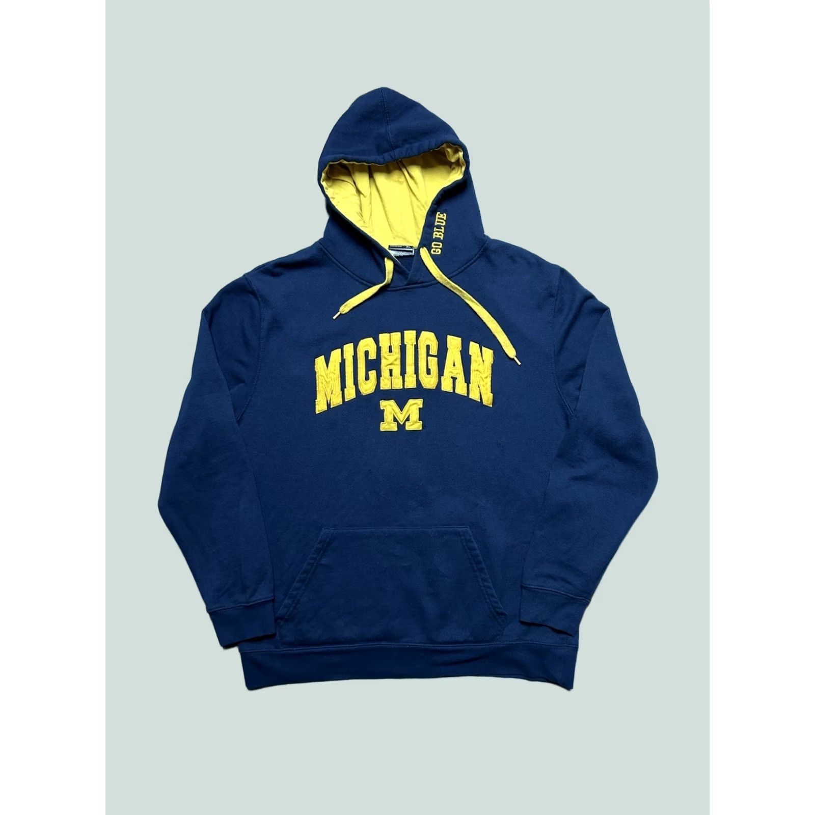 NCAA VINTAGE University of Michigan Wolverines NCAA Women’s XL Pullover Hoodie Sweatshirt Blue Size XL / US 12-14 / IT 48-50 - 1 Thumbnail